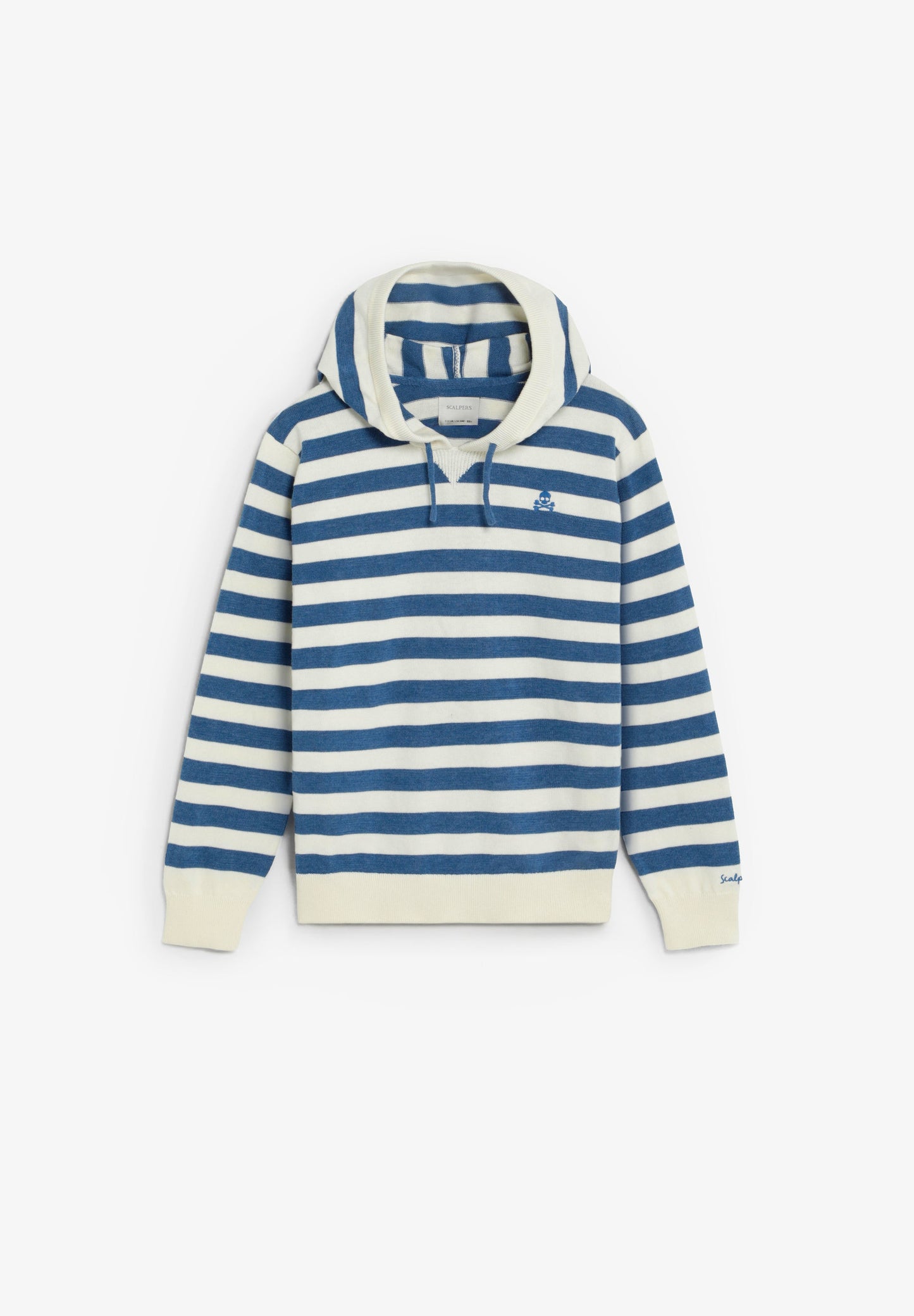 SWEATER COM CAPUZ ÀS RISCAS