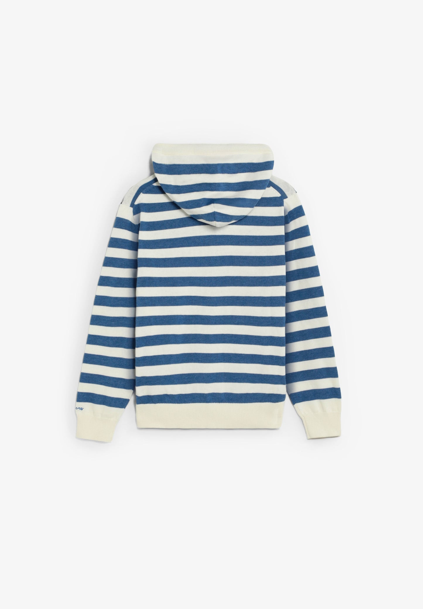 SWEATER COM CAPUZ ÀS RISCAS