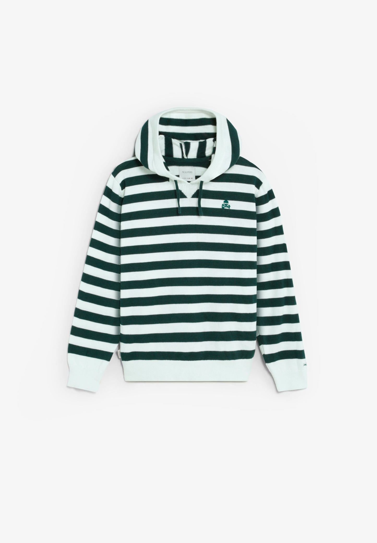 SWEATER COM CAPUZ ÀS RISCAS