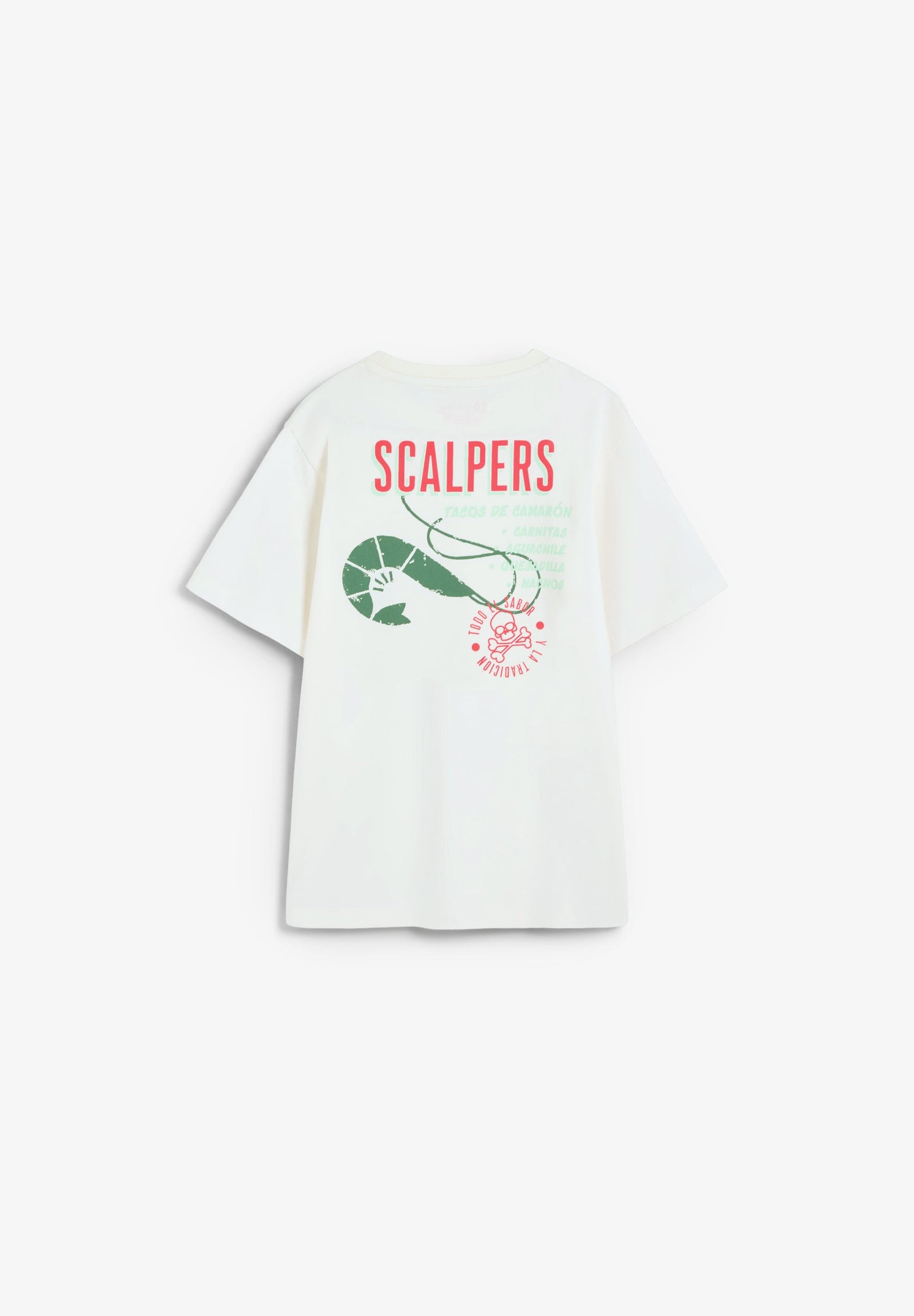 T-SHIRT COM PADRÃO EM CONTRASTE