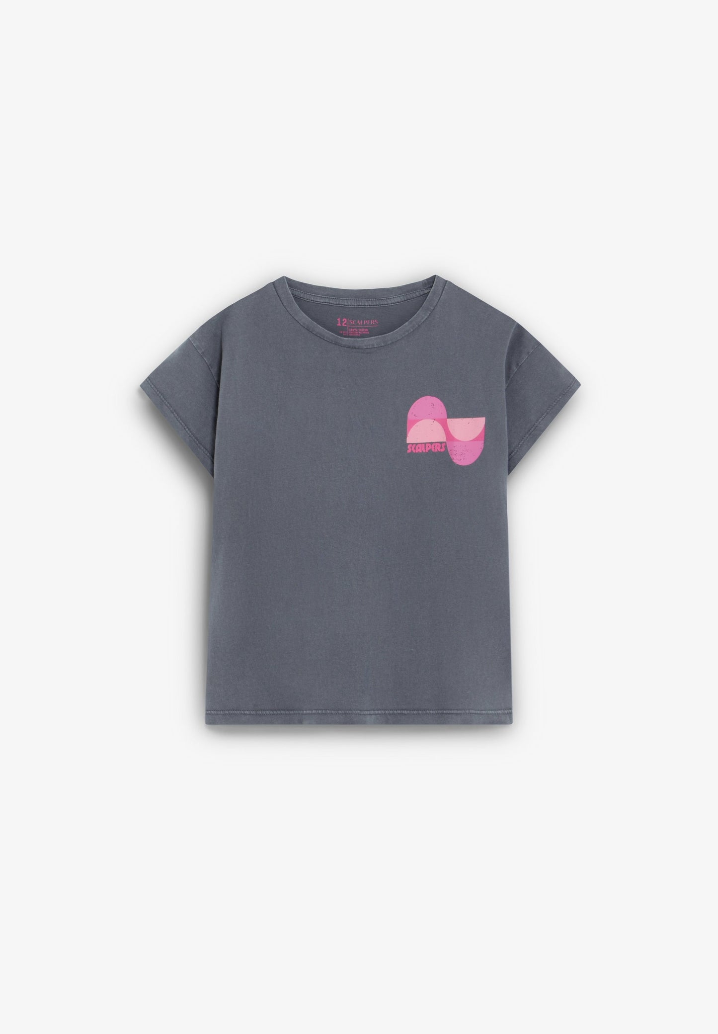 T-SHIRT COM PADRÃO EM CONTRASTE