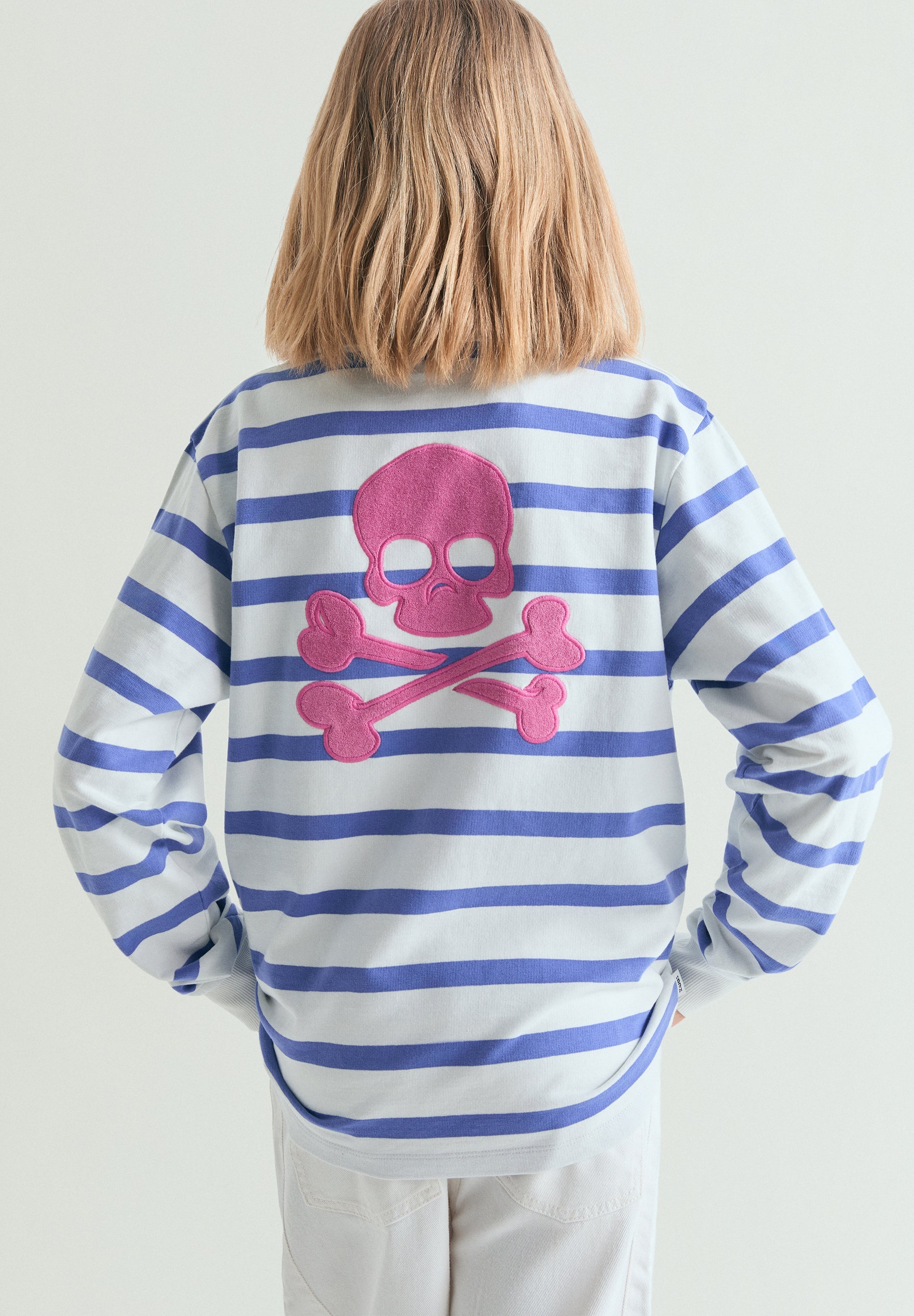 SWEATSHIRT DE GOLA ALTA ÀS RISCAS