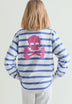 SWEATSHIRT DE GOLA ALTA ÀS RISCAS