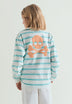 SWEATSHIRT DE GOLA ALTA ÀS RISCAS