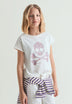 T-SHIRT COM LOGÓTIPO E ESTAMPADO ANIMAL