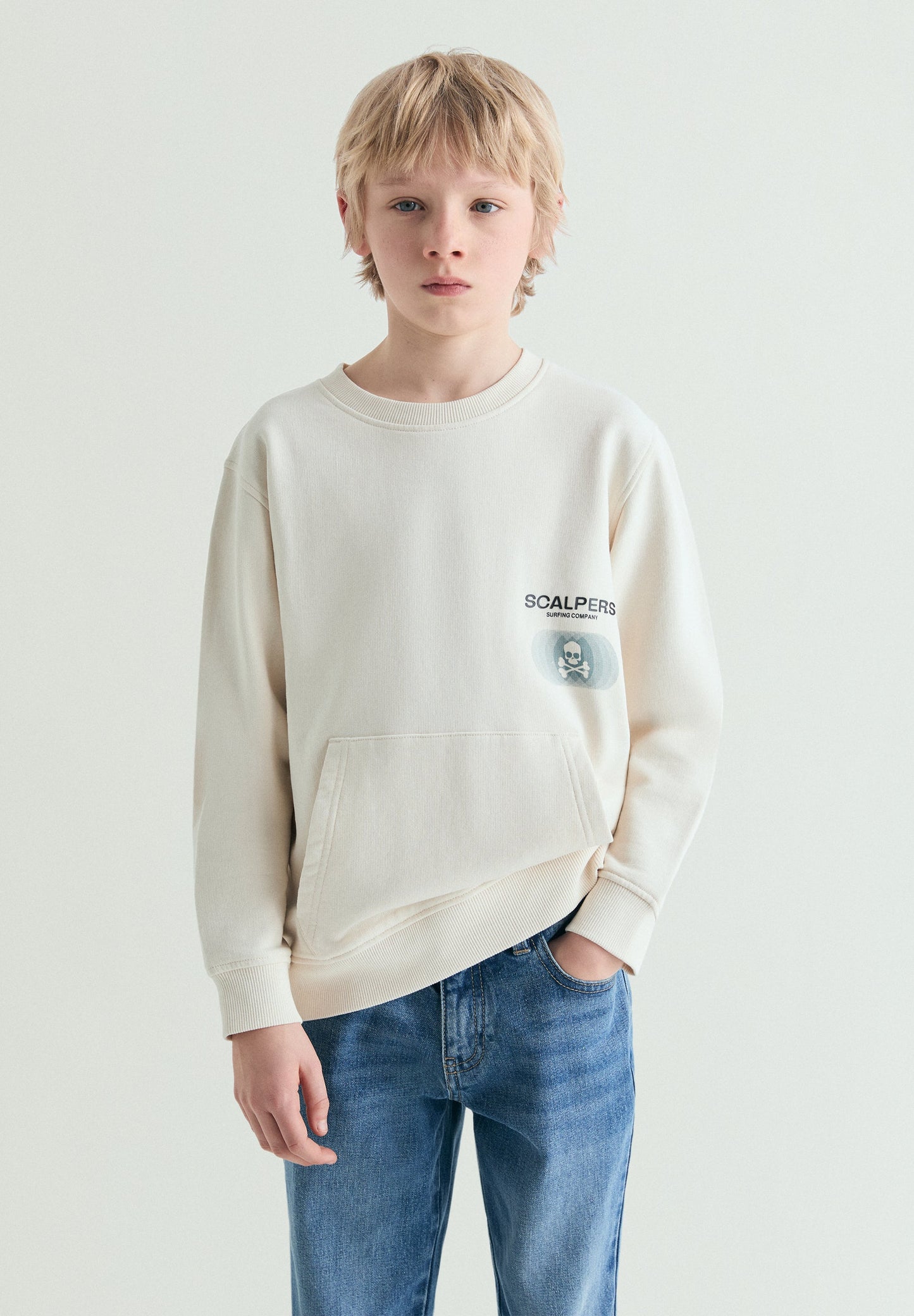 SWEATSHIRT SEM CAPUZ COM PADRÃO