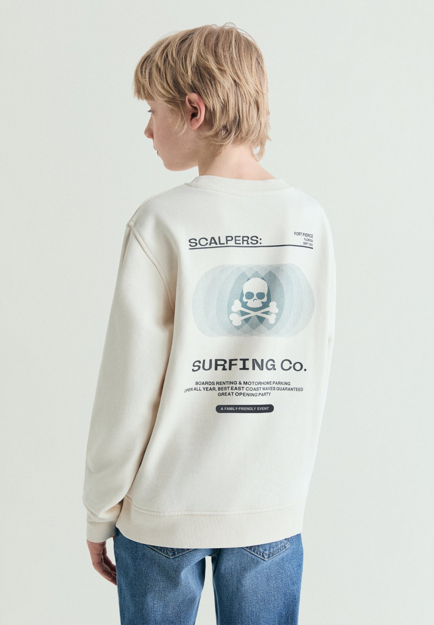 SWEATSHIRT SEM CAPUZ COM PADRÃO