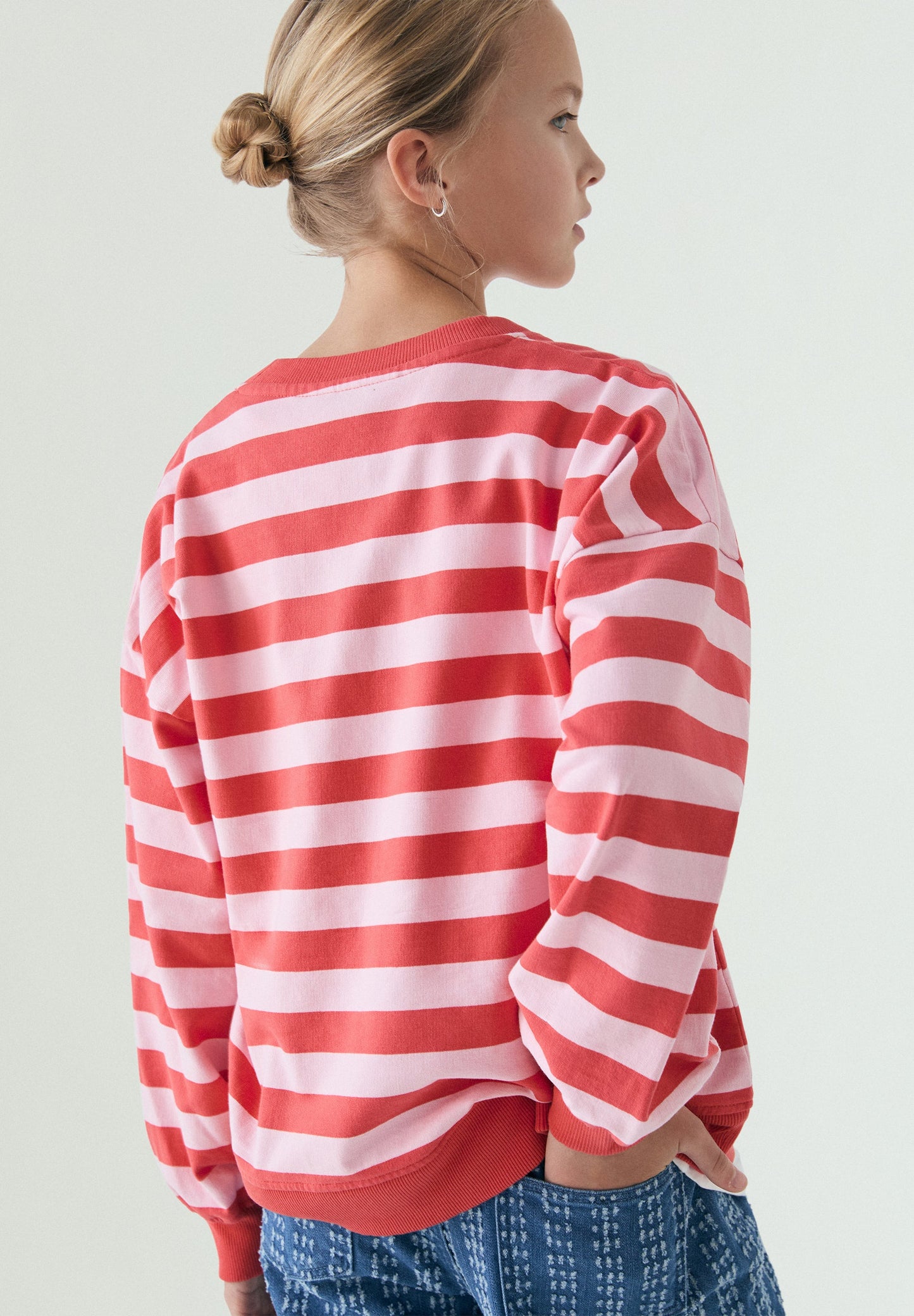 SWEATSHIRT ÀS RISCAS RELAXED