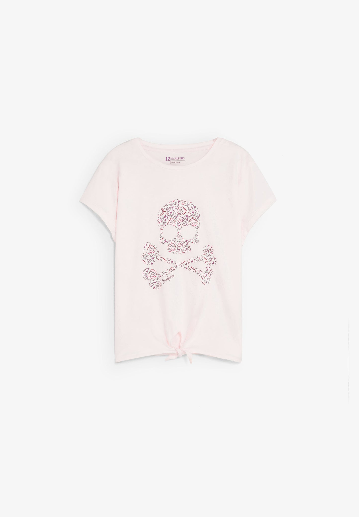 T-SHIRT COM SKULL E NÓ