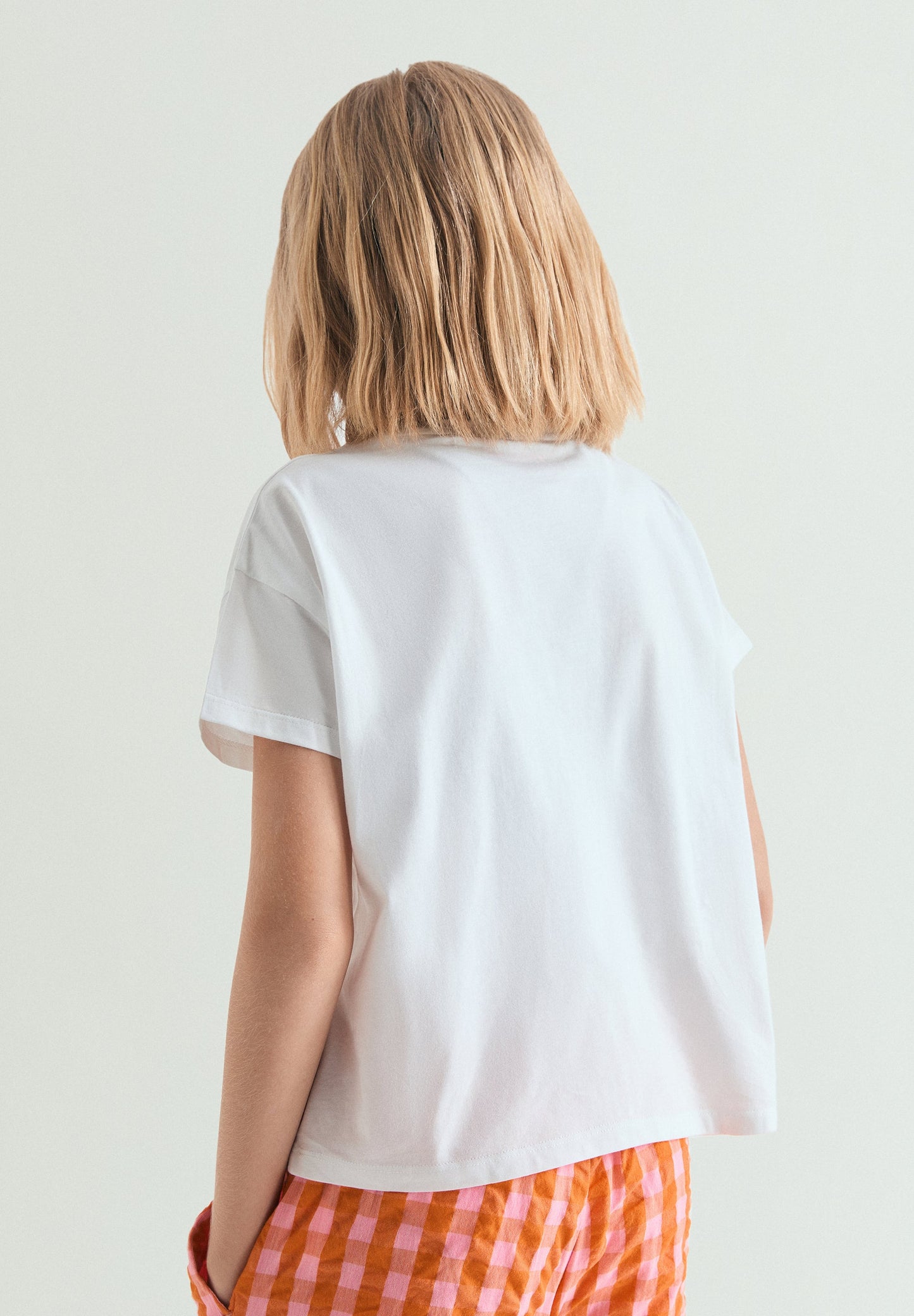 T-SHIRT COM SKULL VICHY