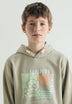 SWEATSHIRT COM CAPUZ E PADRÃO DE SKULL