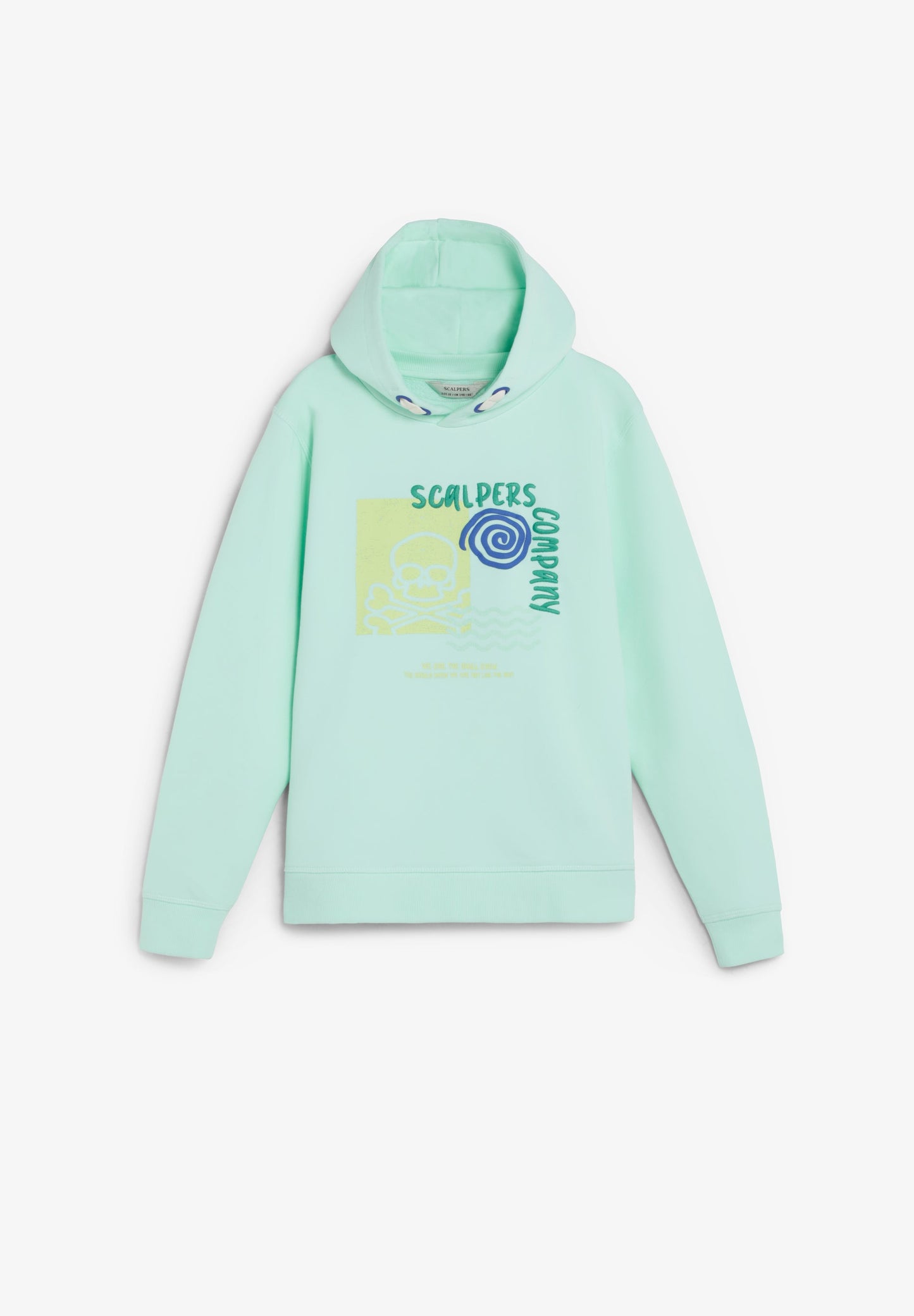 SWEATSHIRT COM CAPUZ E PADRÃO DE SKULL