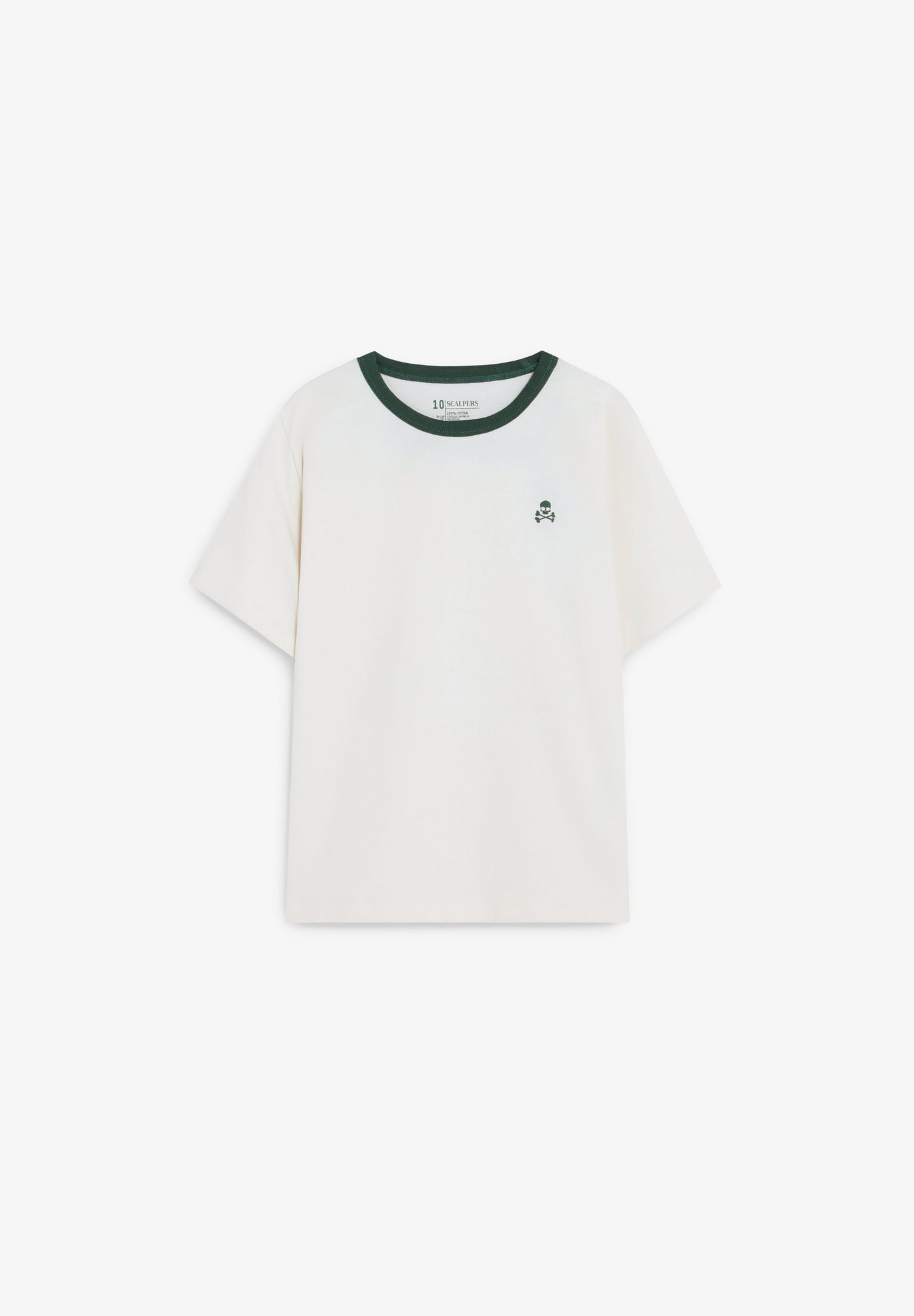 T-SHIRT COM GOLA EM CONTRASTE