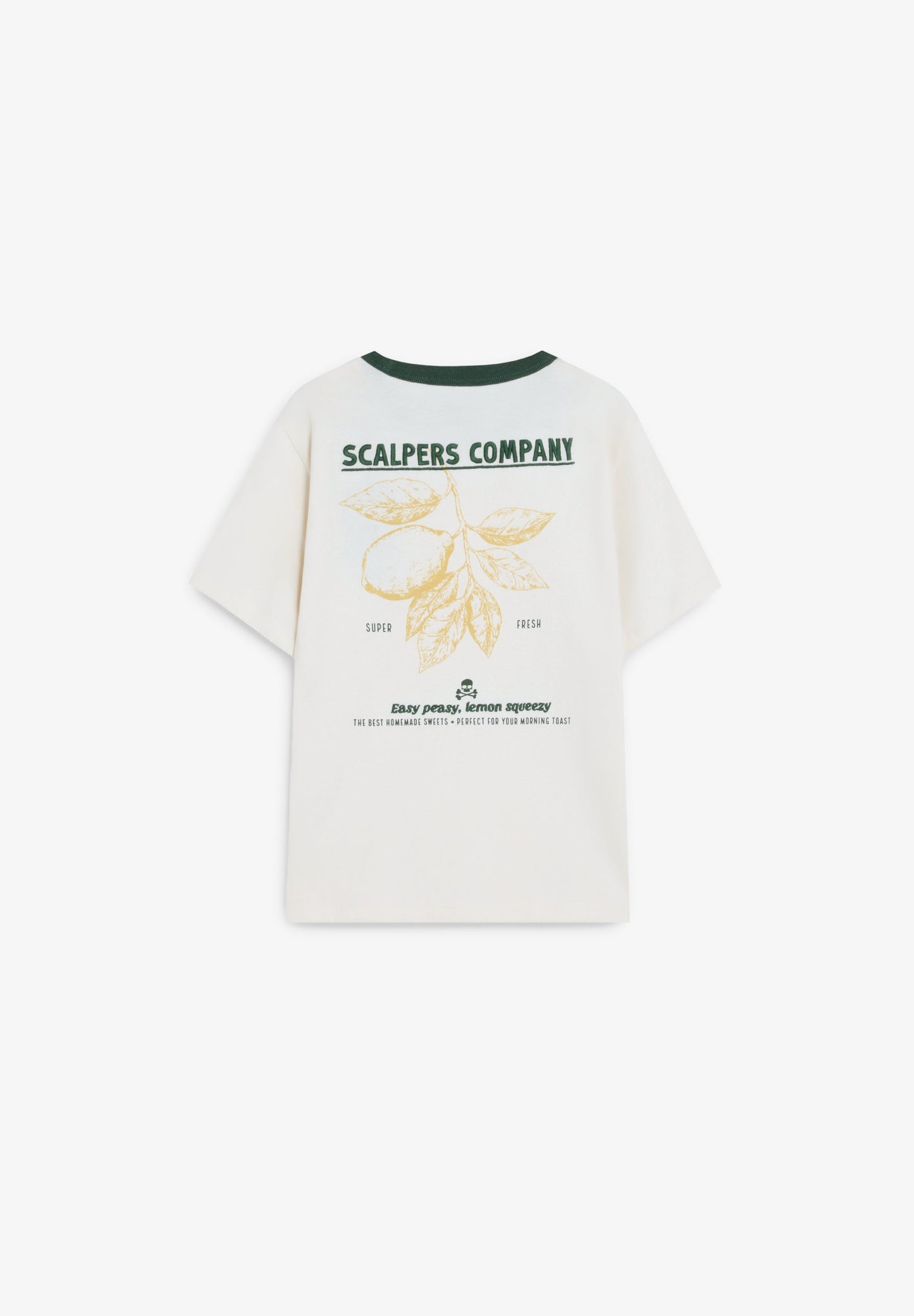 T-SHIRT COM GOLA EM CONTRASTE