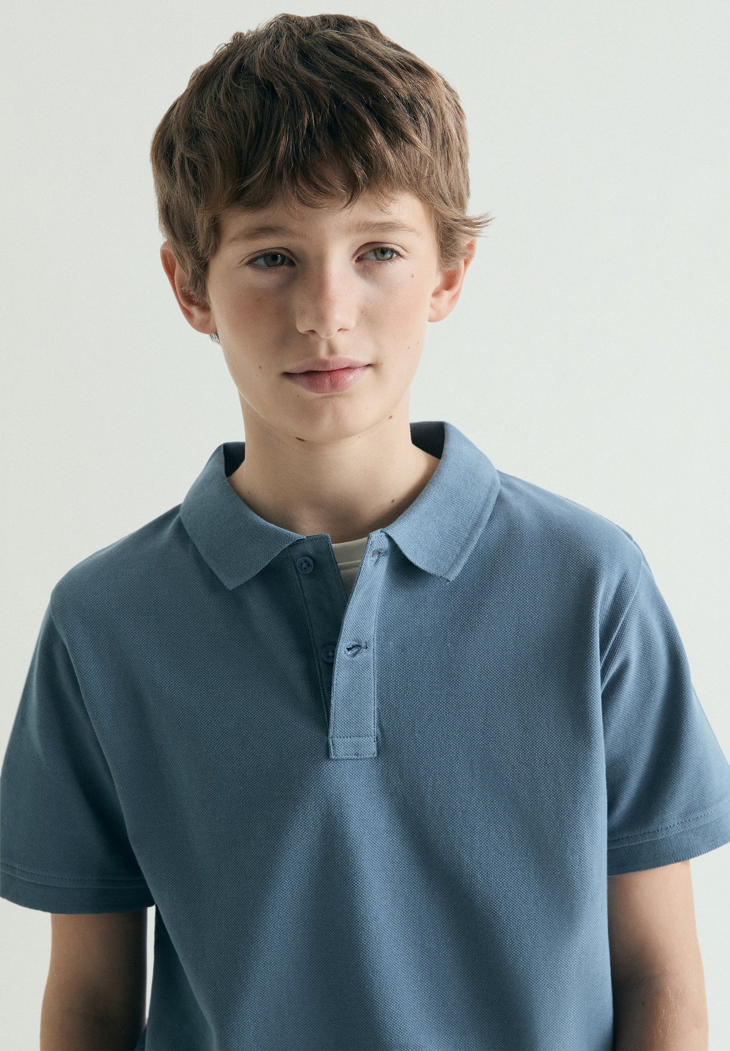 CAMISA POLO SKULL BORDADA EM CONTRASTE