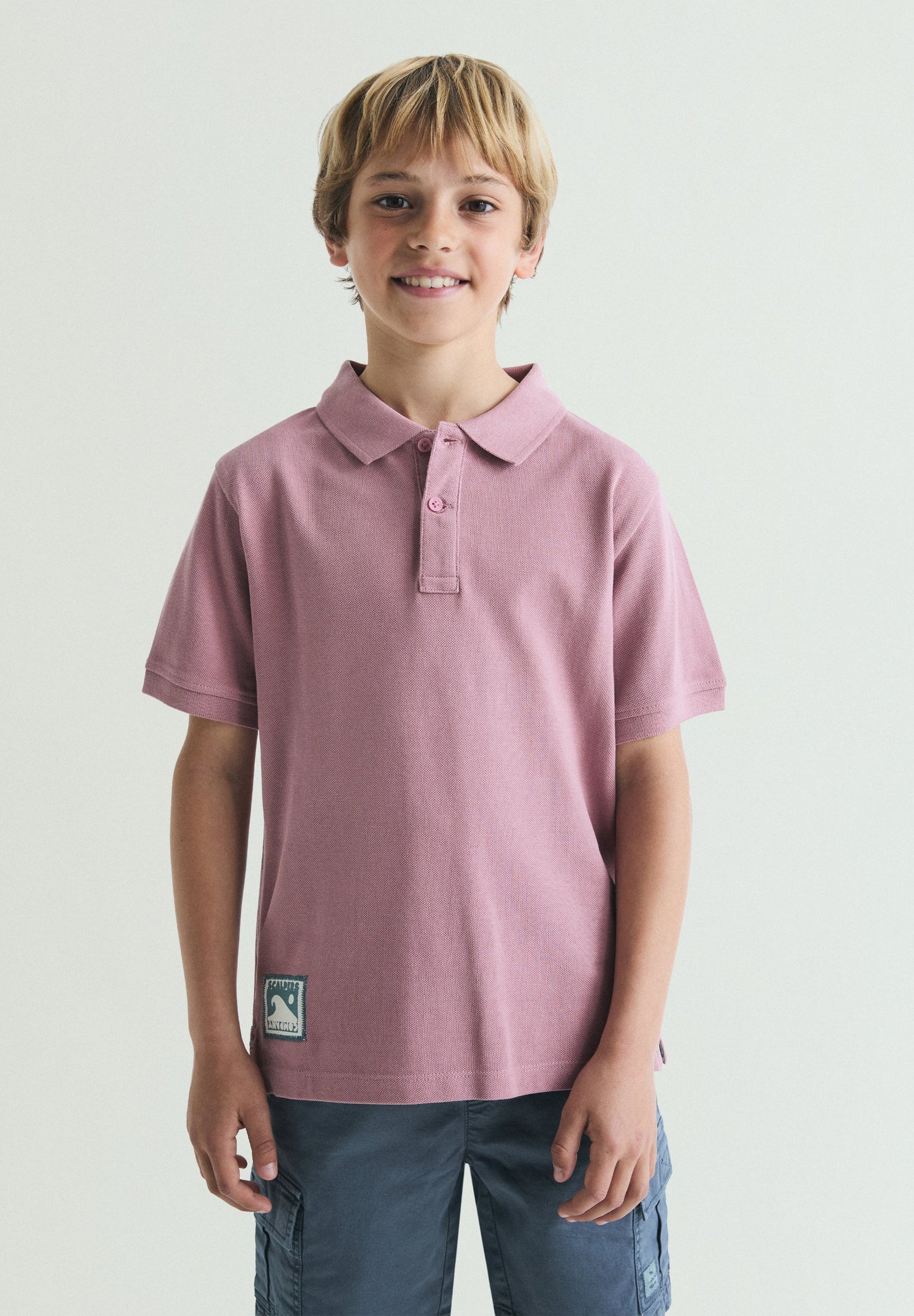 CAMISA POLO SKULL BORDADA EM CONTRASTE