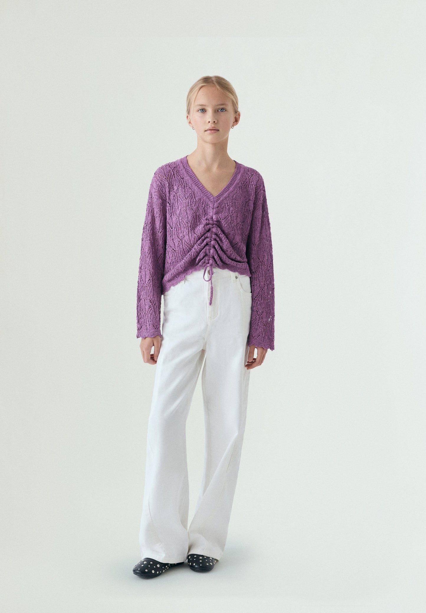 CARDIGAN DE MALHA RENDILHADA