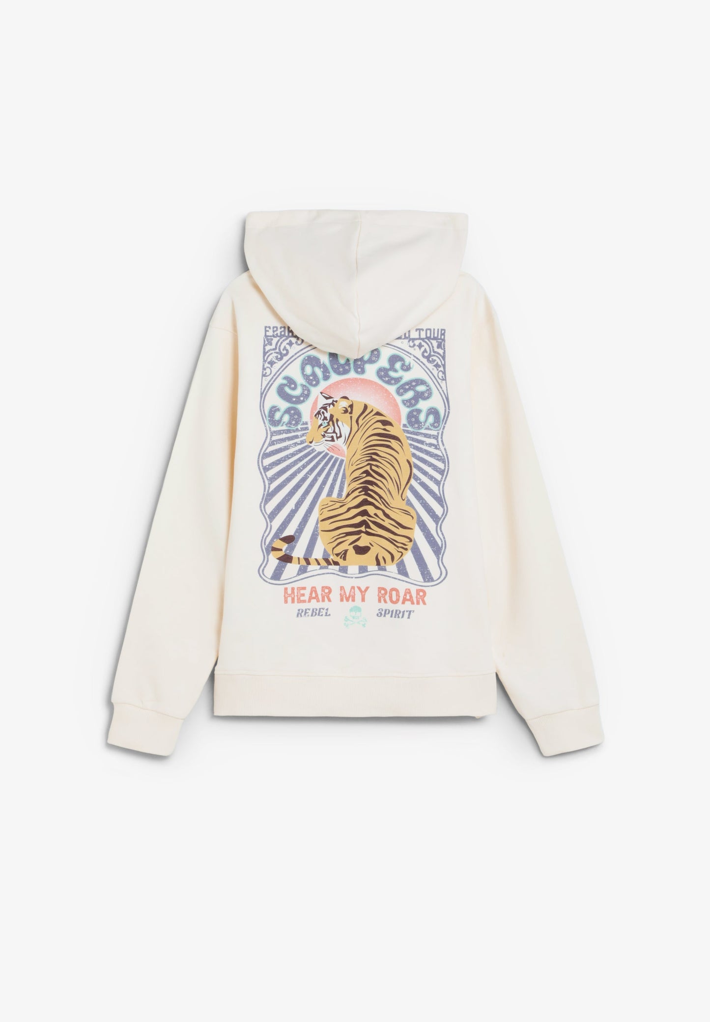 SWEATSHIRT COM CAPUZ E PADRÃO TIGER