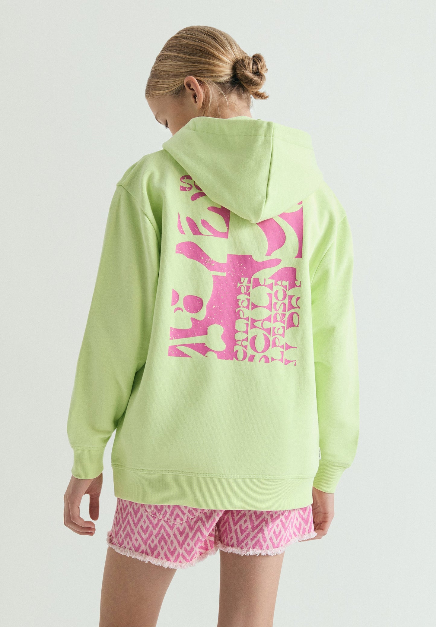 SWEATSHIRT COM CAPUZ FLÚOR