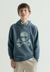 SWEATSHIRT COM CAPUZ E SKULL PADRÃO