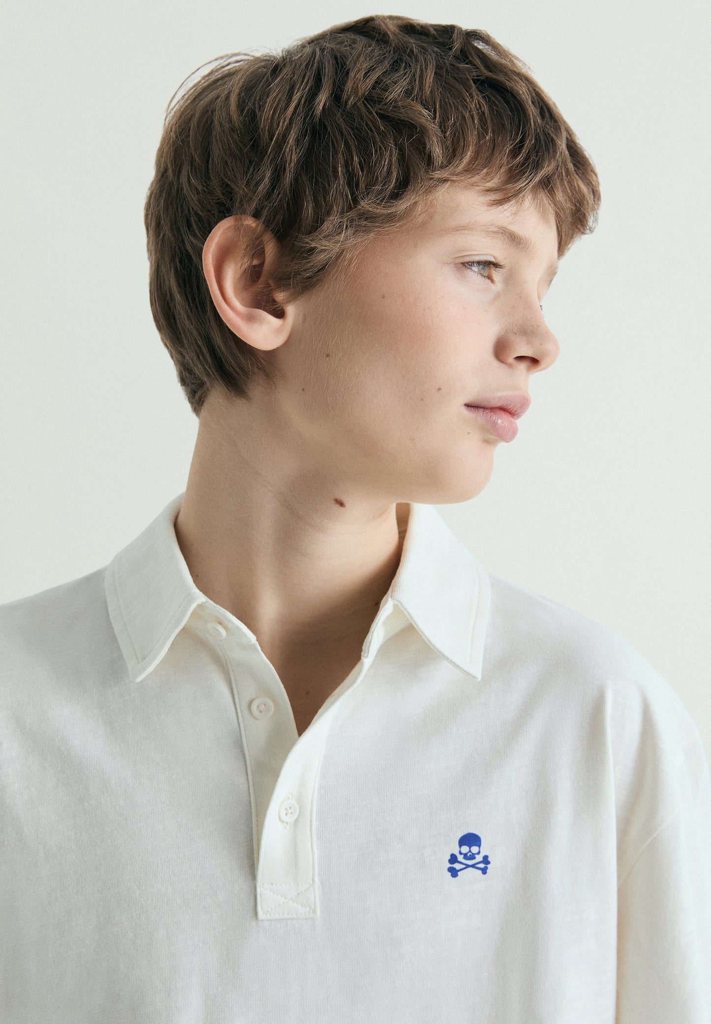 CAMISA POLO MANGA COMPRIDA COM PADRÃO EM CONTRASTE