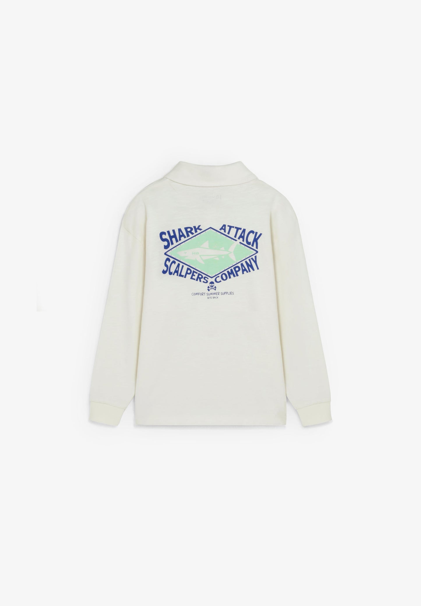 CAMISA POLO MANGA COMPRIDA COM PADRÃO EM CONTRASTE