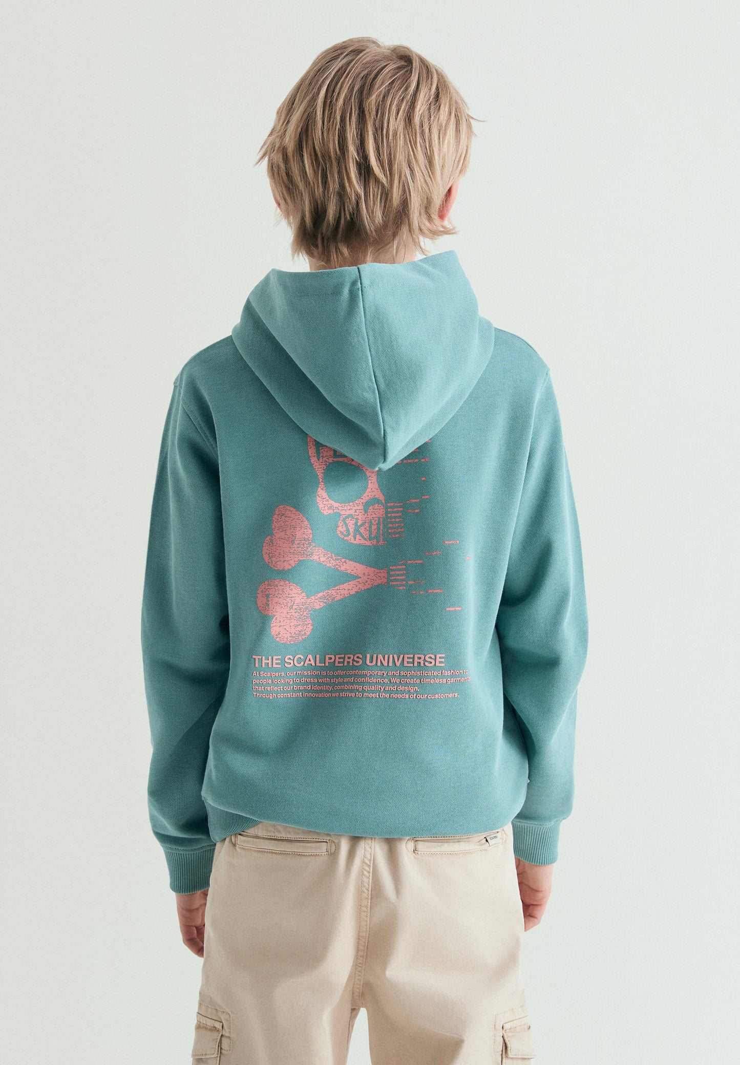 SWEATSHIRT COM CAPUZ E PADRÃO DE SKULL