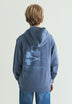 SWEATSHIRT COM CAPUZ E PADRÃO DE SKULL