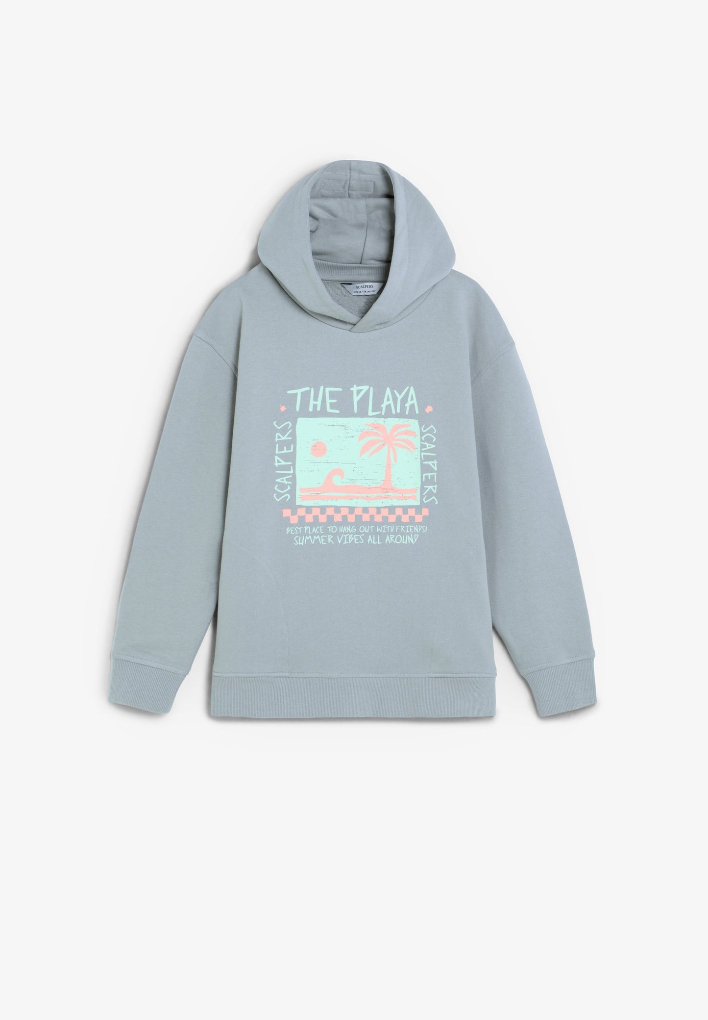 SWEATSHIRT COM CAPUZ COM PADRÃO PRAIA