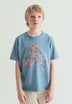 T-SHIRT SKULL PADRÃO TROPICAL
