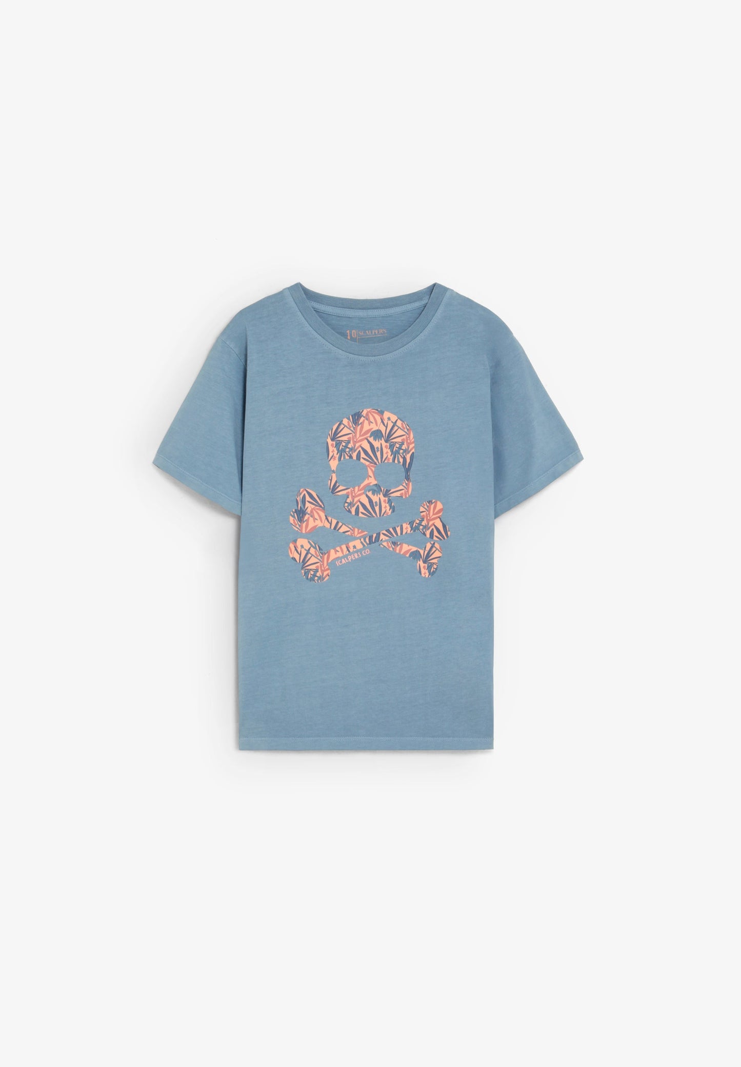 T-SHIRT SKULL PADRÃO TROPICAL