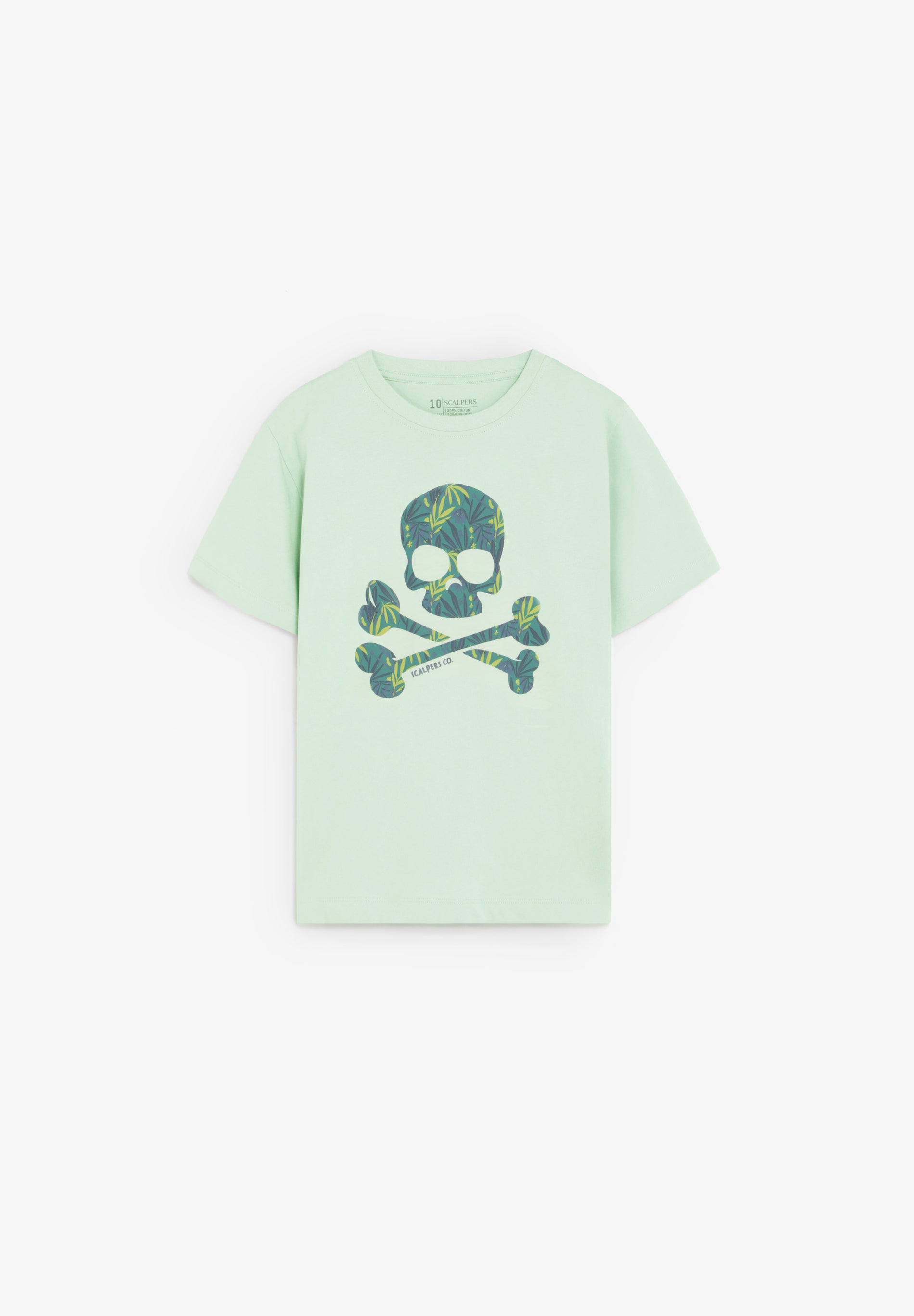 T-SHIRT SKULL PADRÃO TROPICAL