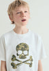 T-SHIRT SKULL PADRÃO TROPICAL