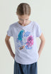 T-SHIRT COM PADRÃO À FRENTE