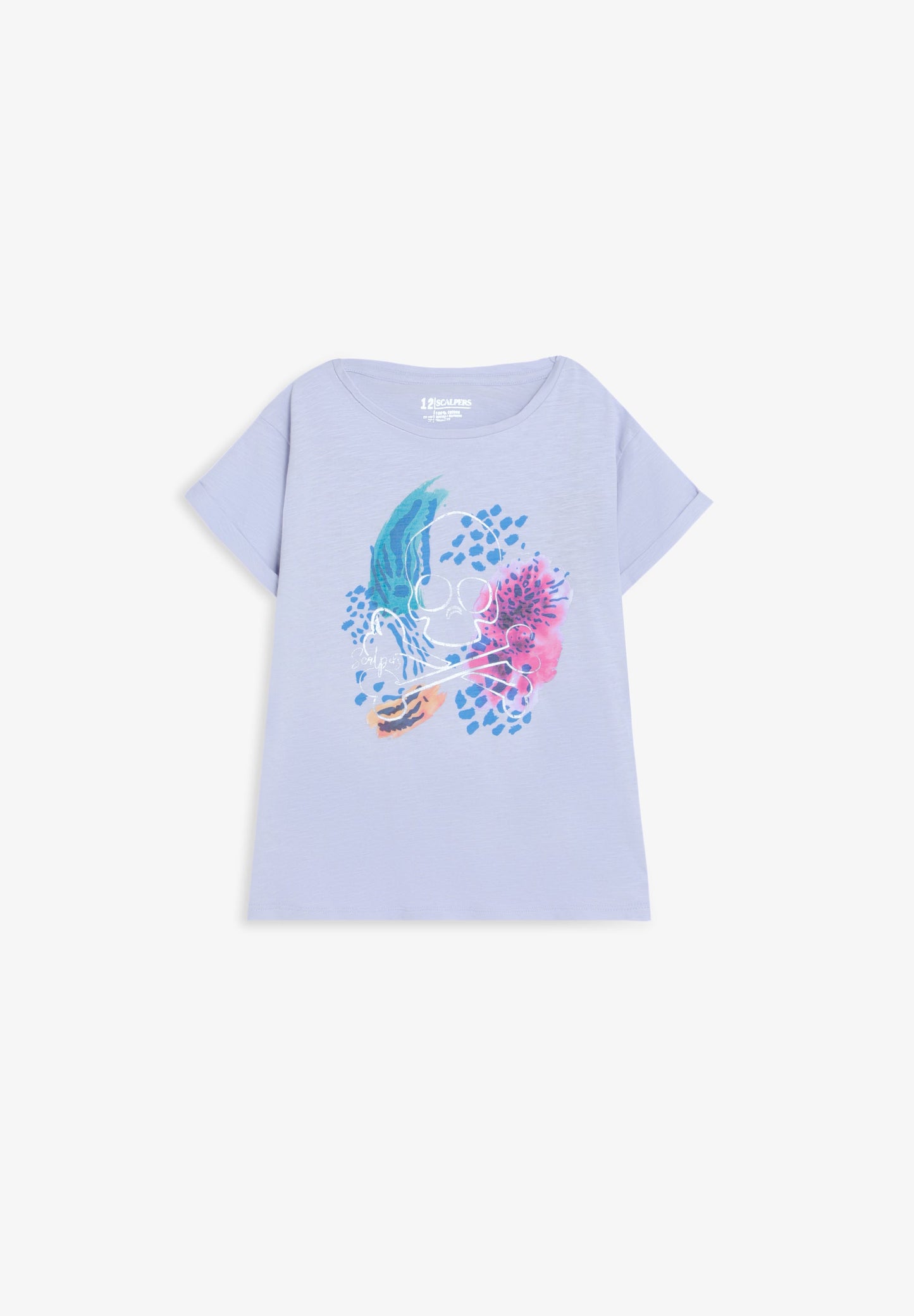 T-SHIRT COM PADRÃO À FRENTE