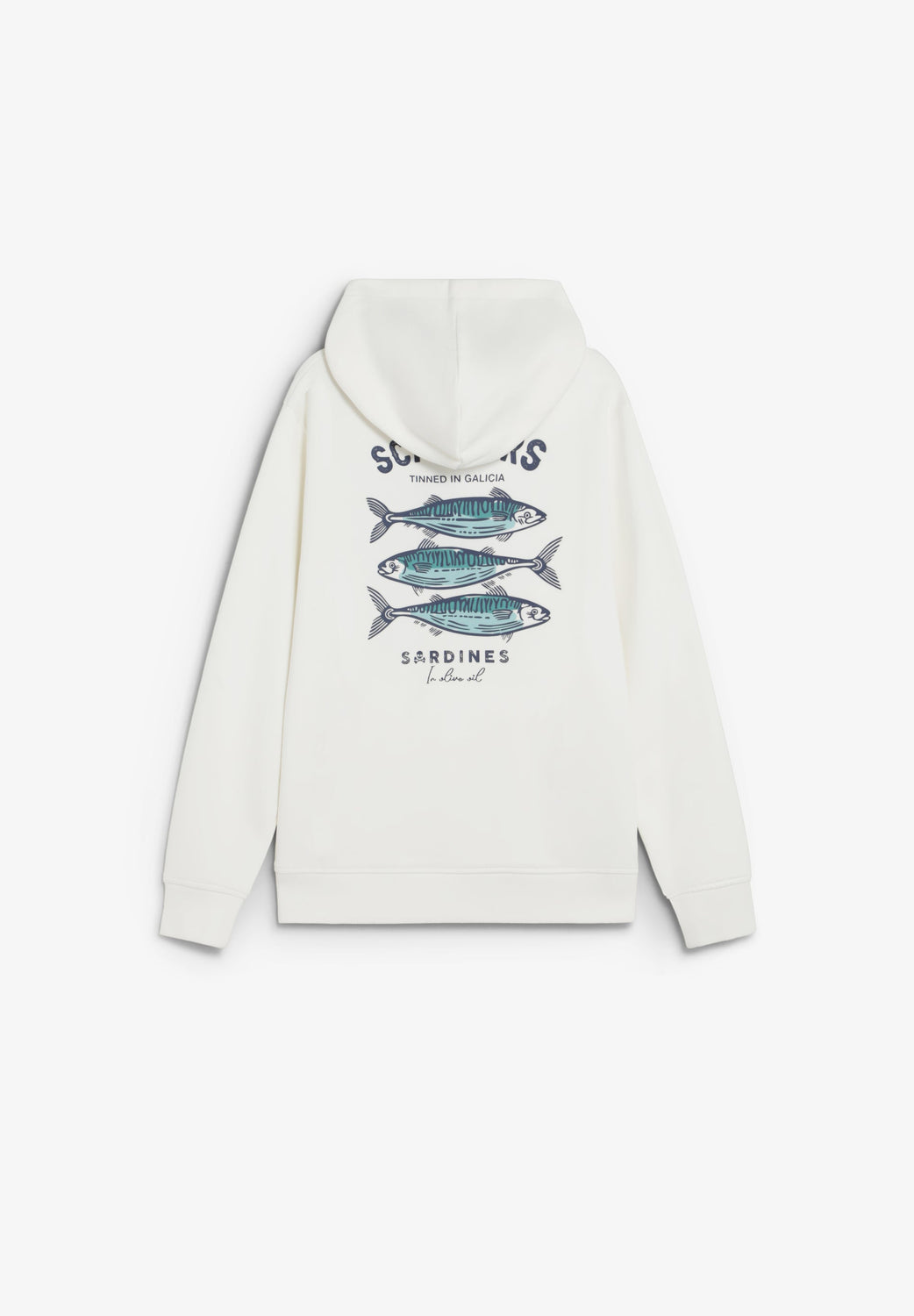 SUDADERA CON CAPUCHA ESTAMPADO SARDINAS - Scalpers