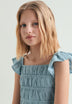 BLUSA COM FOLHOS FRANZIDA