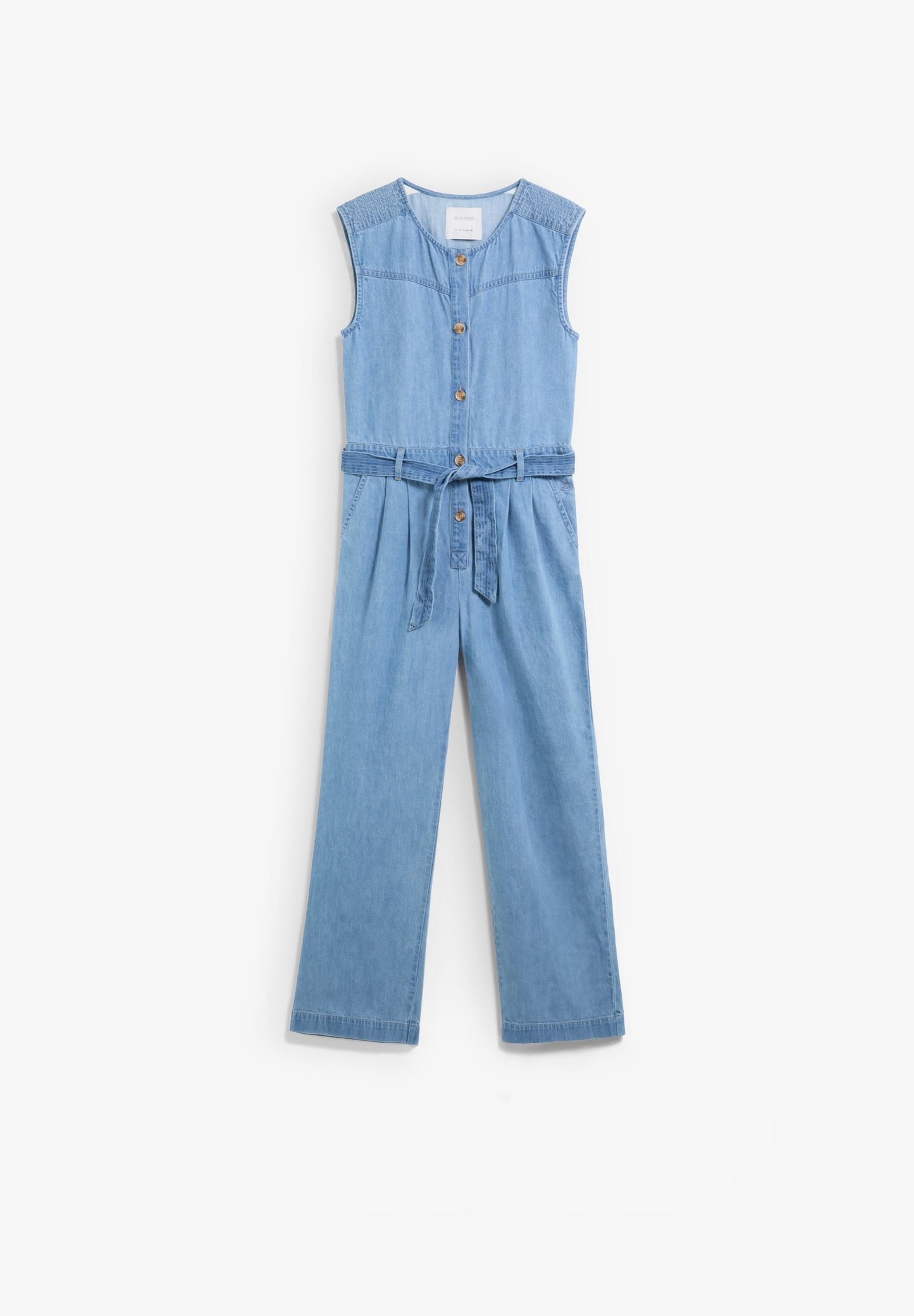MACACÃO DENIM COM BOTÕES
