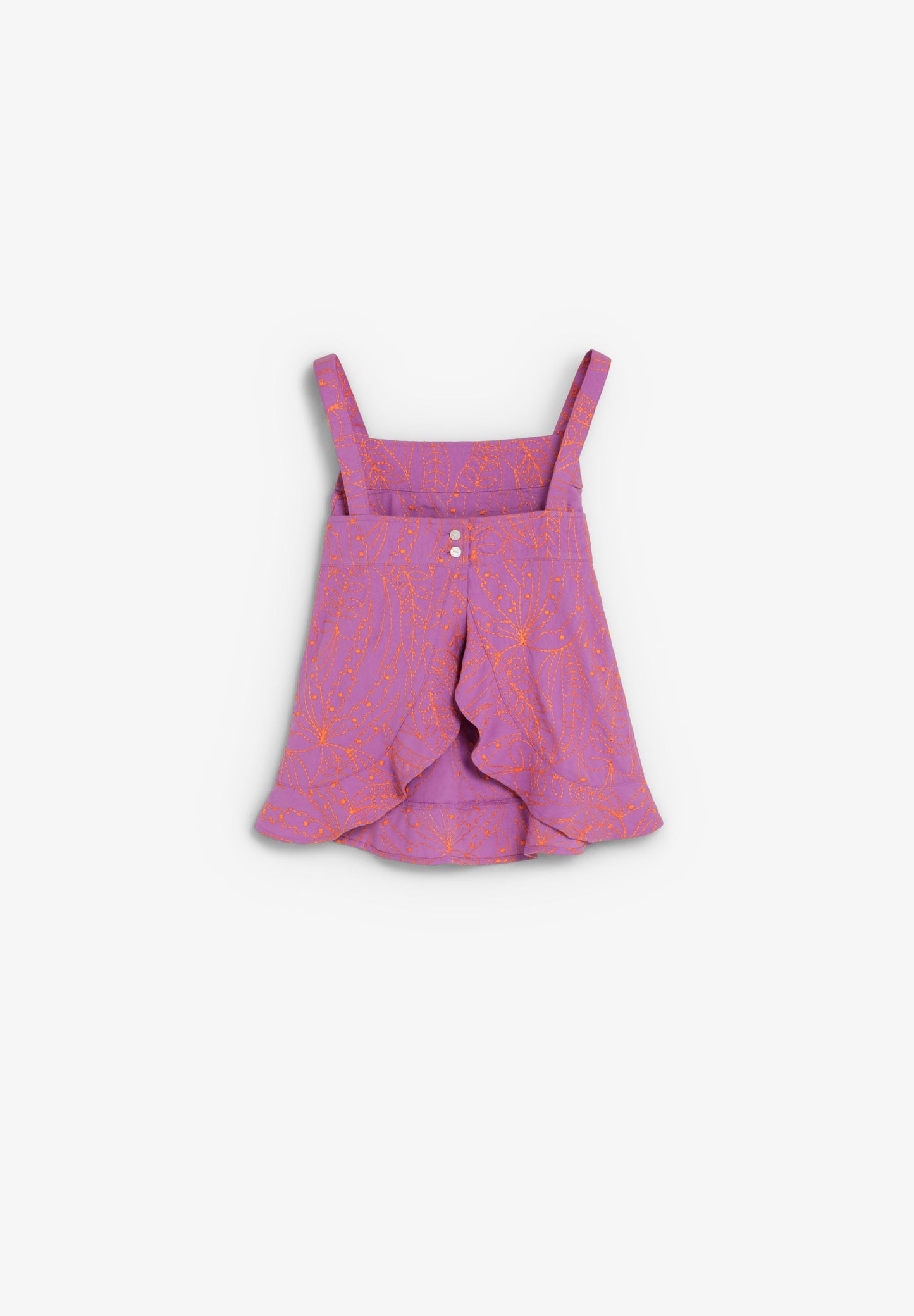 TOP BORDADO EM CONTRASTE