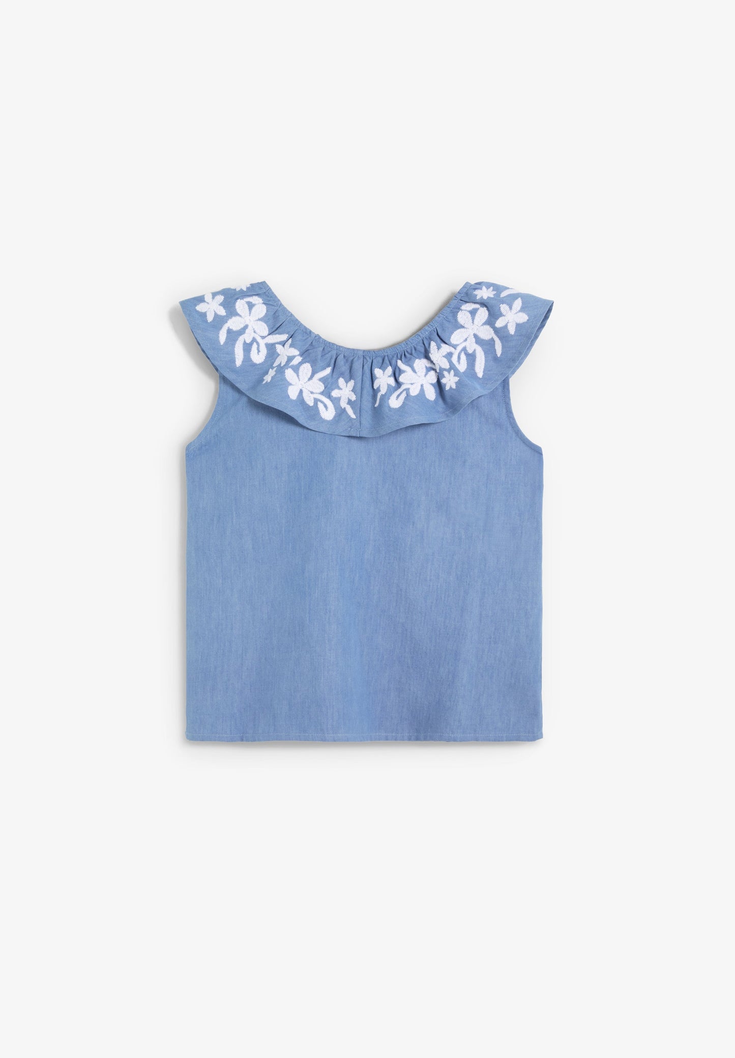 BLUSA DENIM BORDADOS