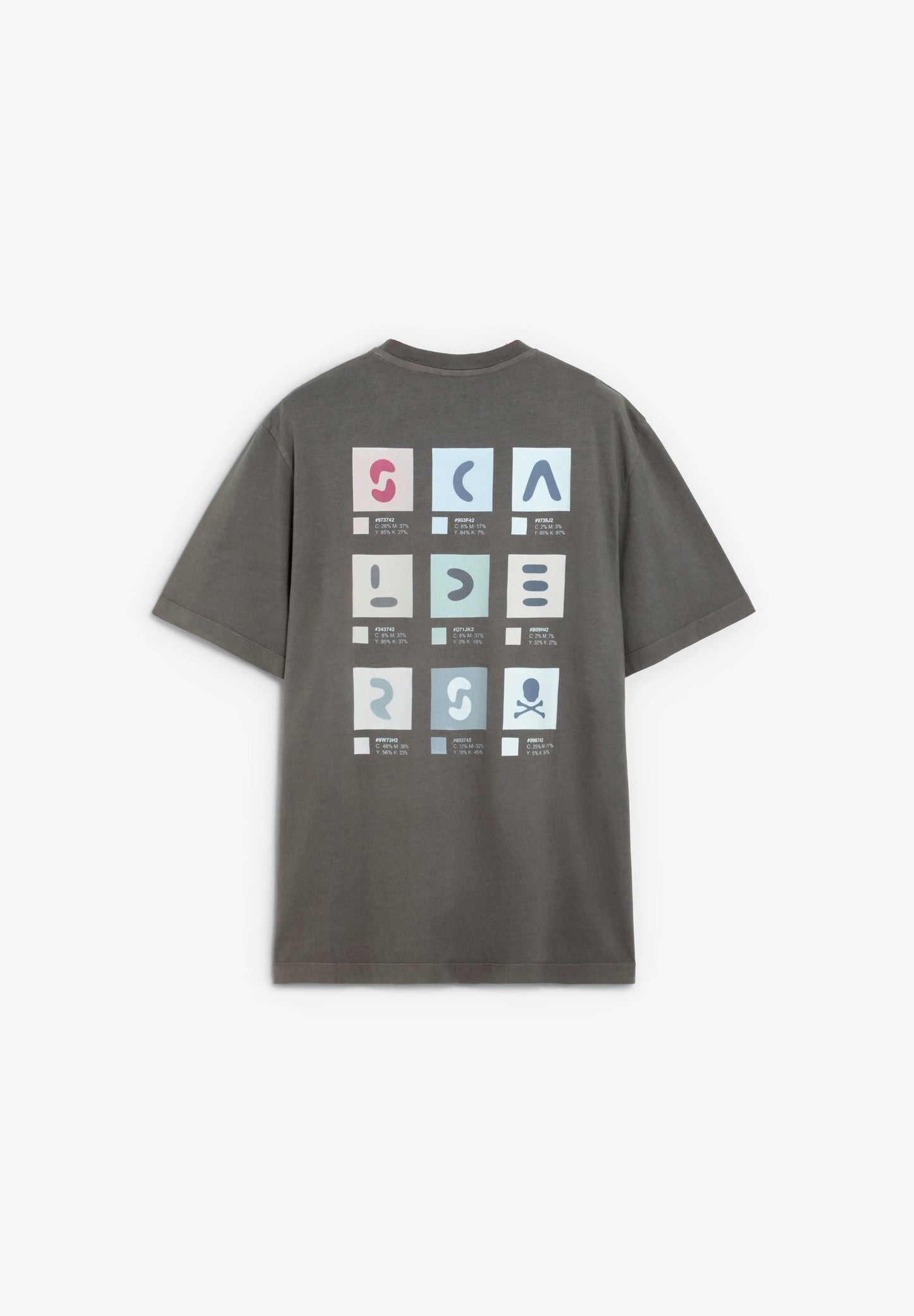 T-SHIRT COM PADRÃO COM EFEITO DESBOTADO
