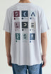 T-SHIRT COM PADRÃO COM EFEITO DESBOTADO