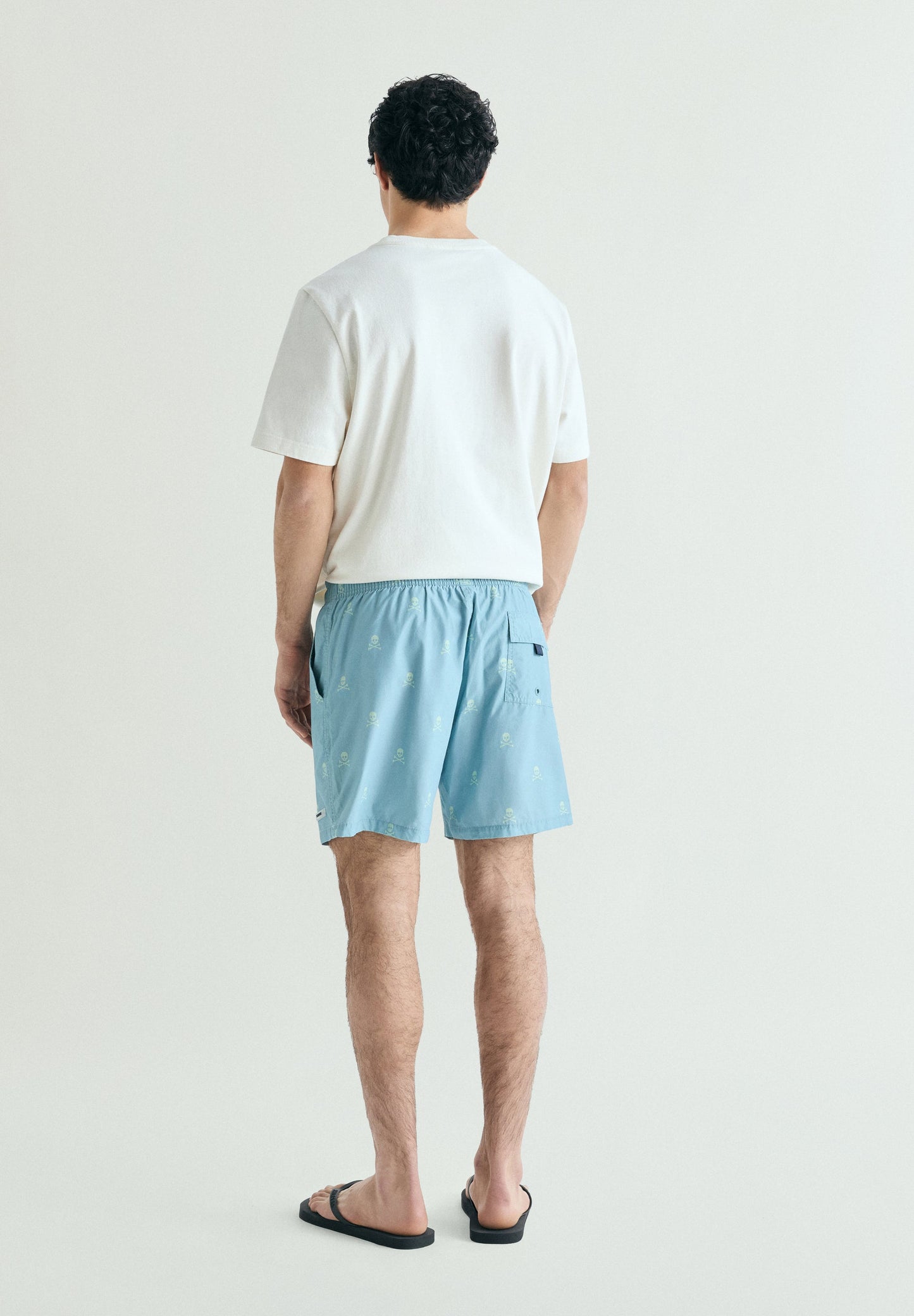 CALÇÕES DE BANHO COM SKULLS EM CONTRASTE
