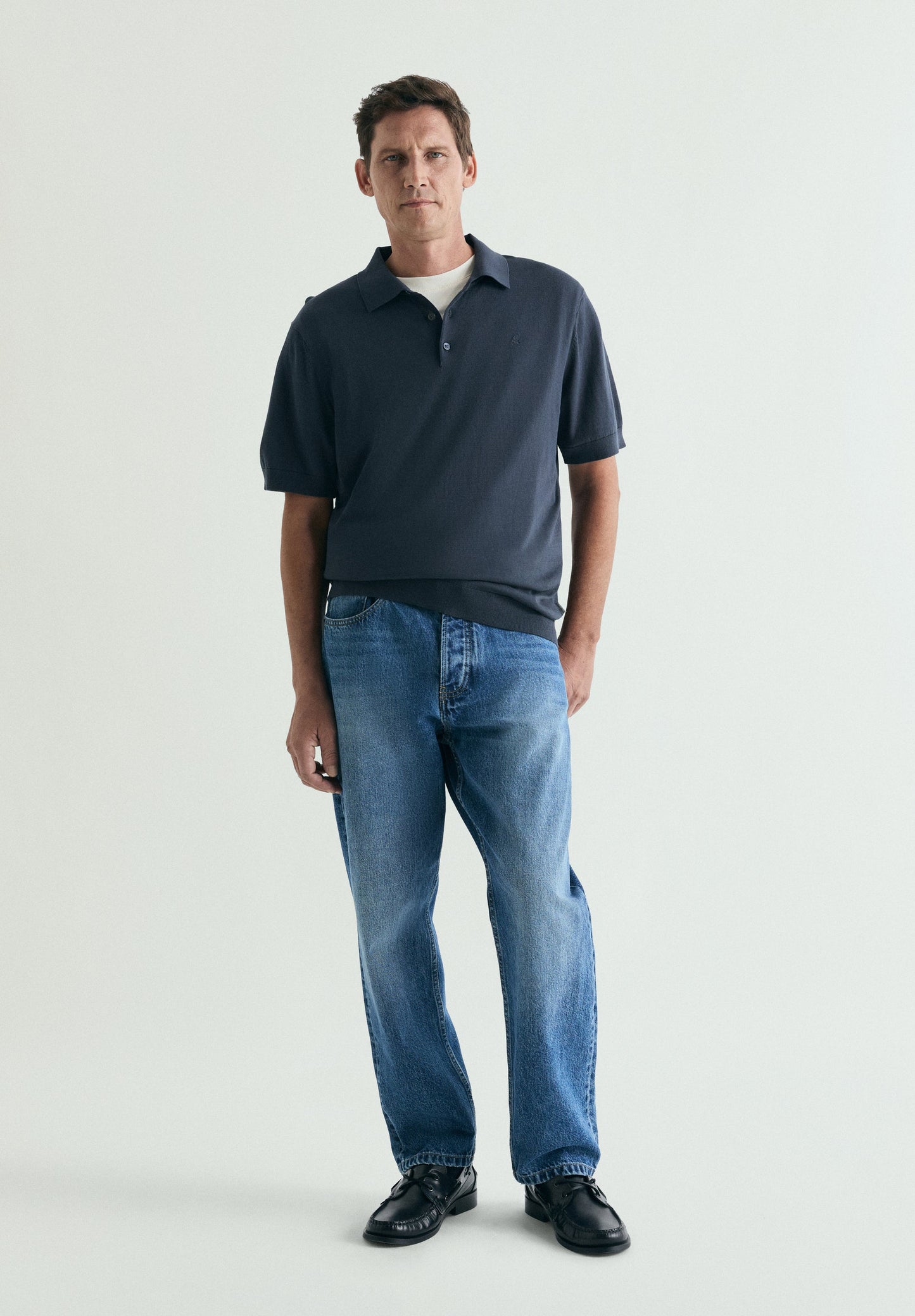 CAMISA POLO EM TRICOT COM SKULL