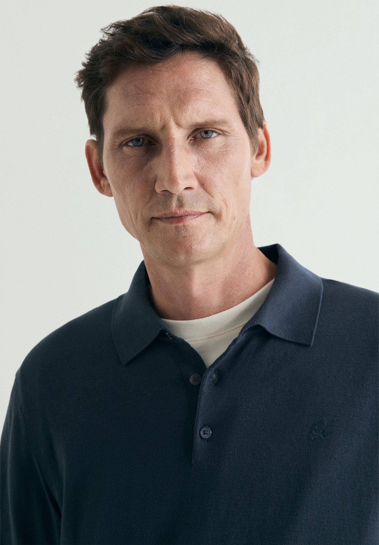 CAMISA POLO EM TRICOT COM SKULL