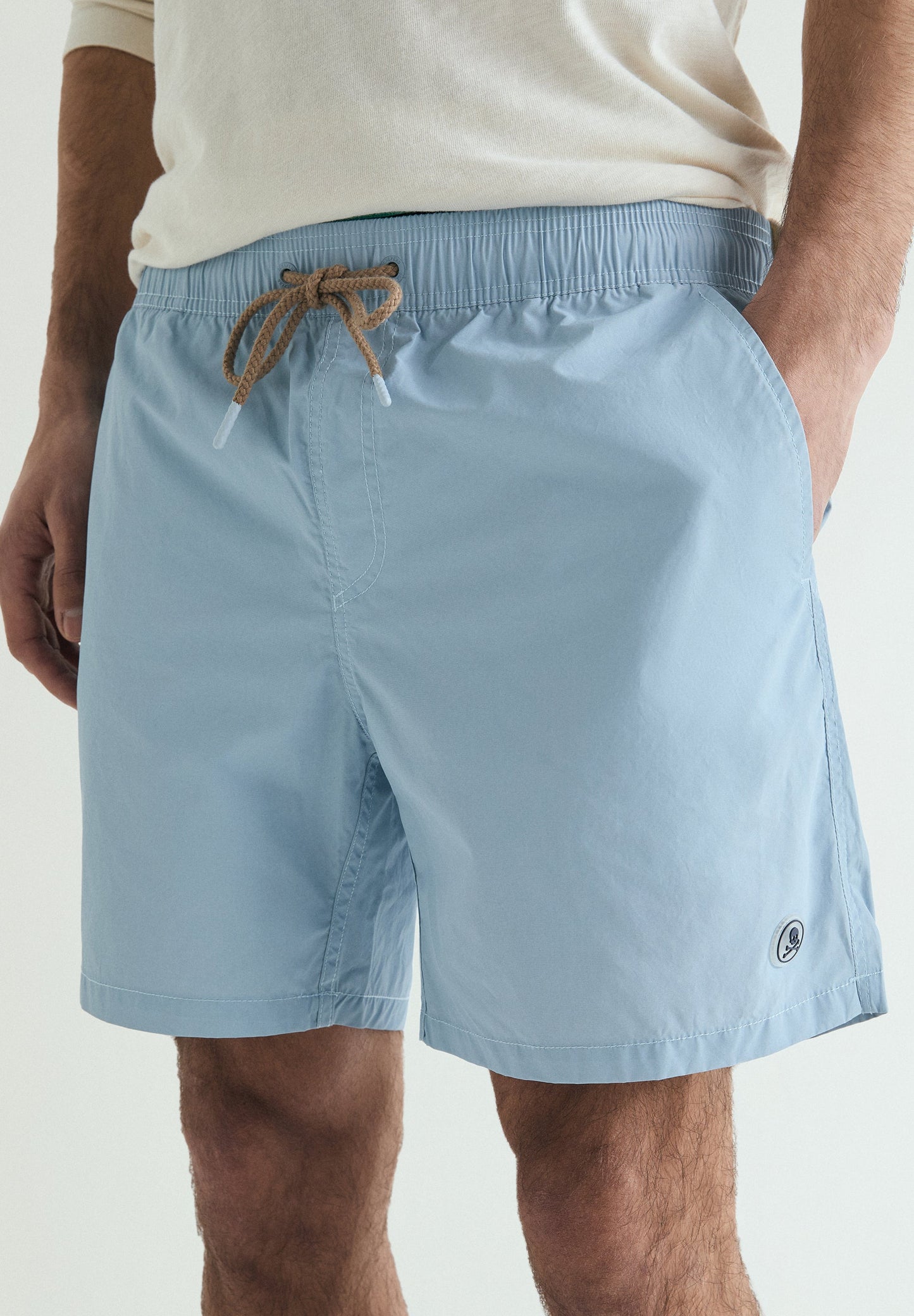 CALÇÕES DE BANHO BÁSICOS COM BOLSO