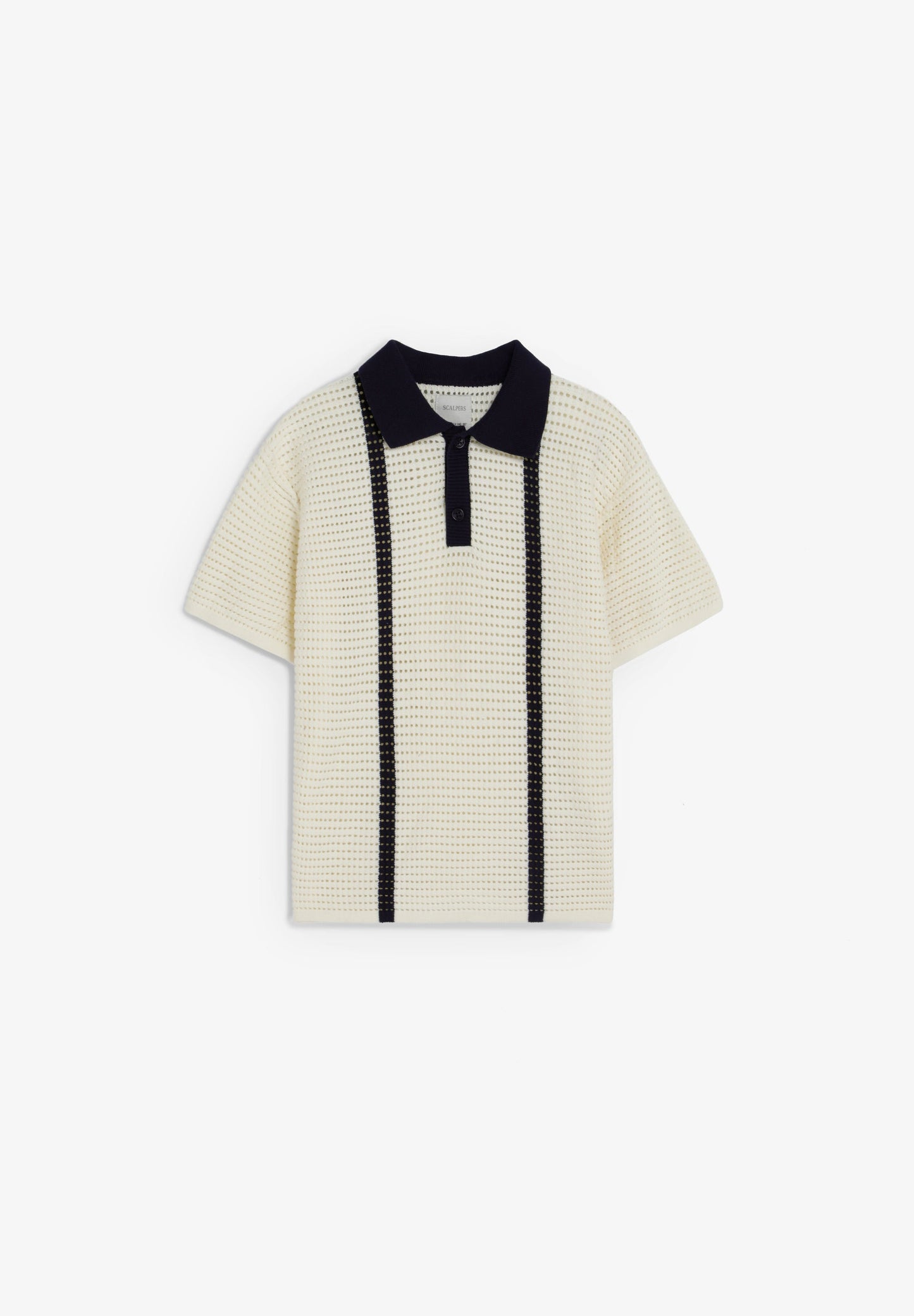 CAMISA POLO TRICOT EM CONTRASTE