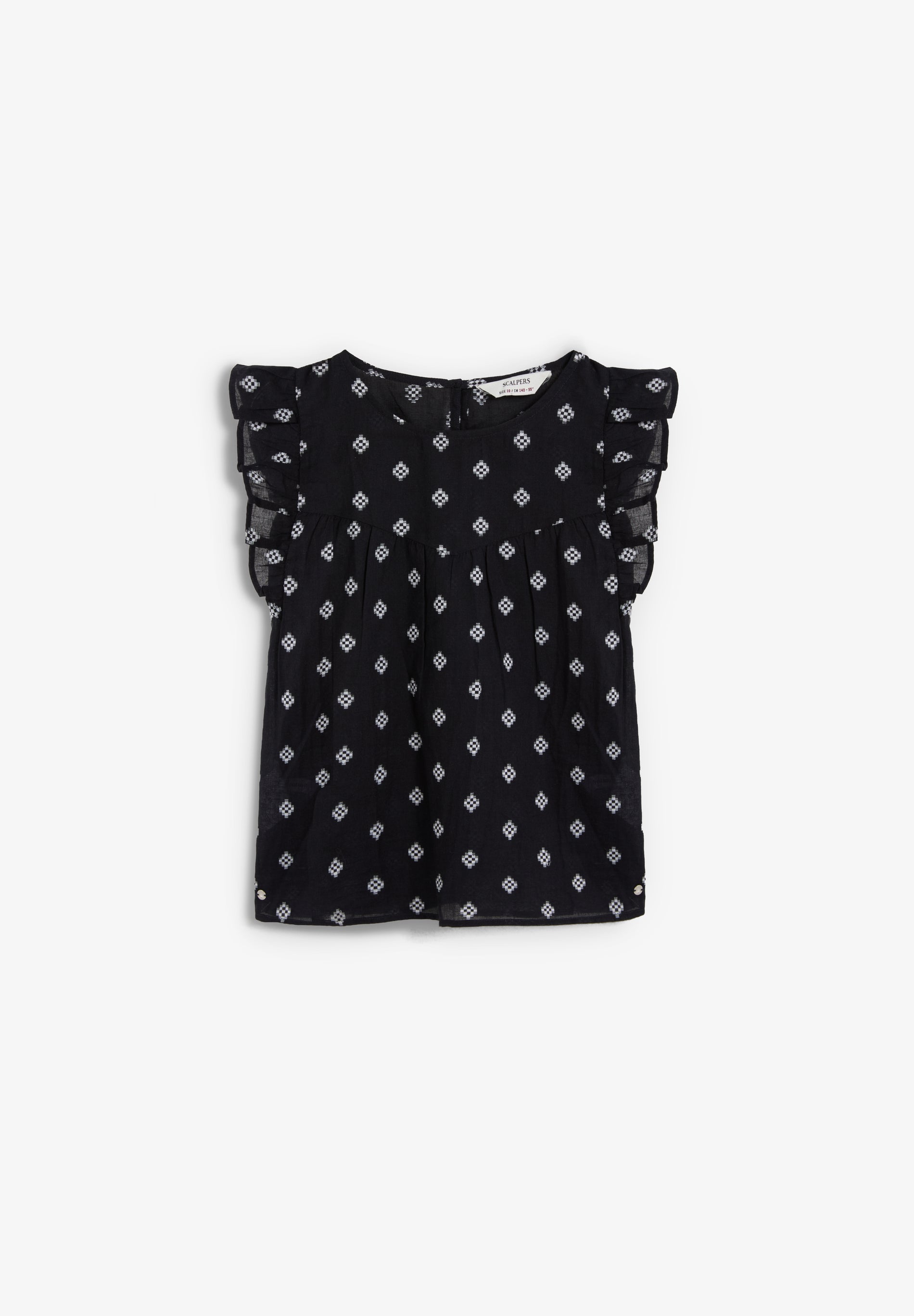 BLUSA JACQUARD DE MANGA CAVA