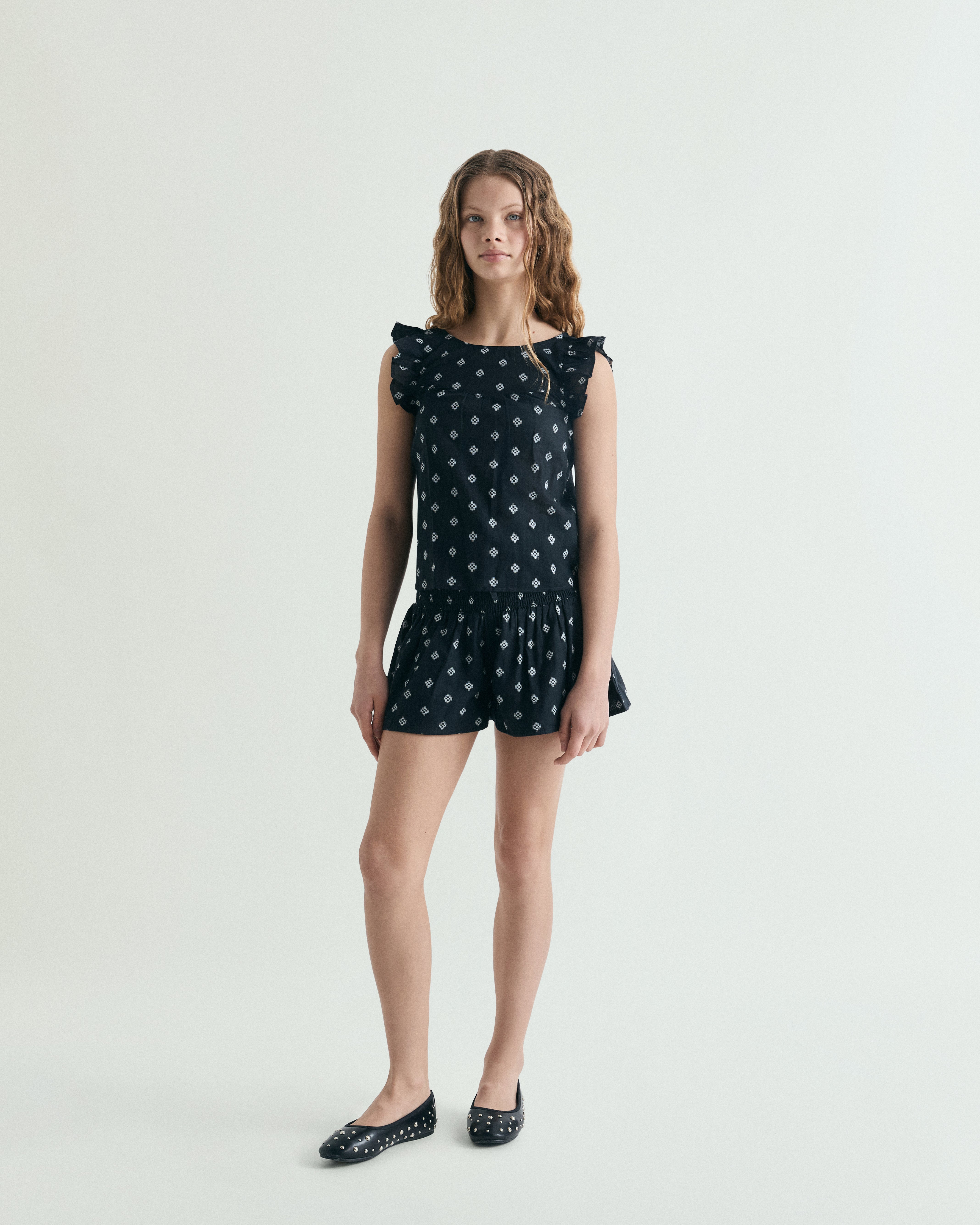 CALÇÕES BERMUDA JACQUARD CINTURA ELÁSTICA