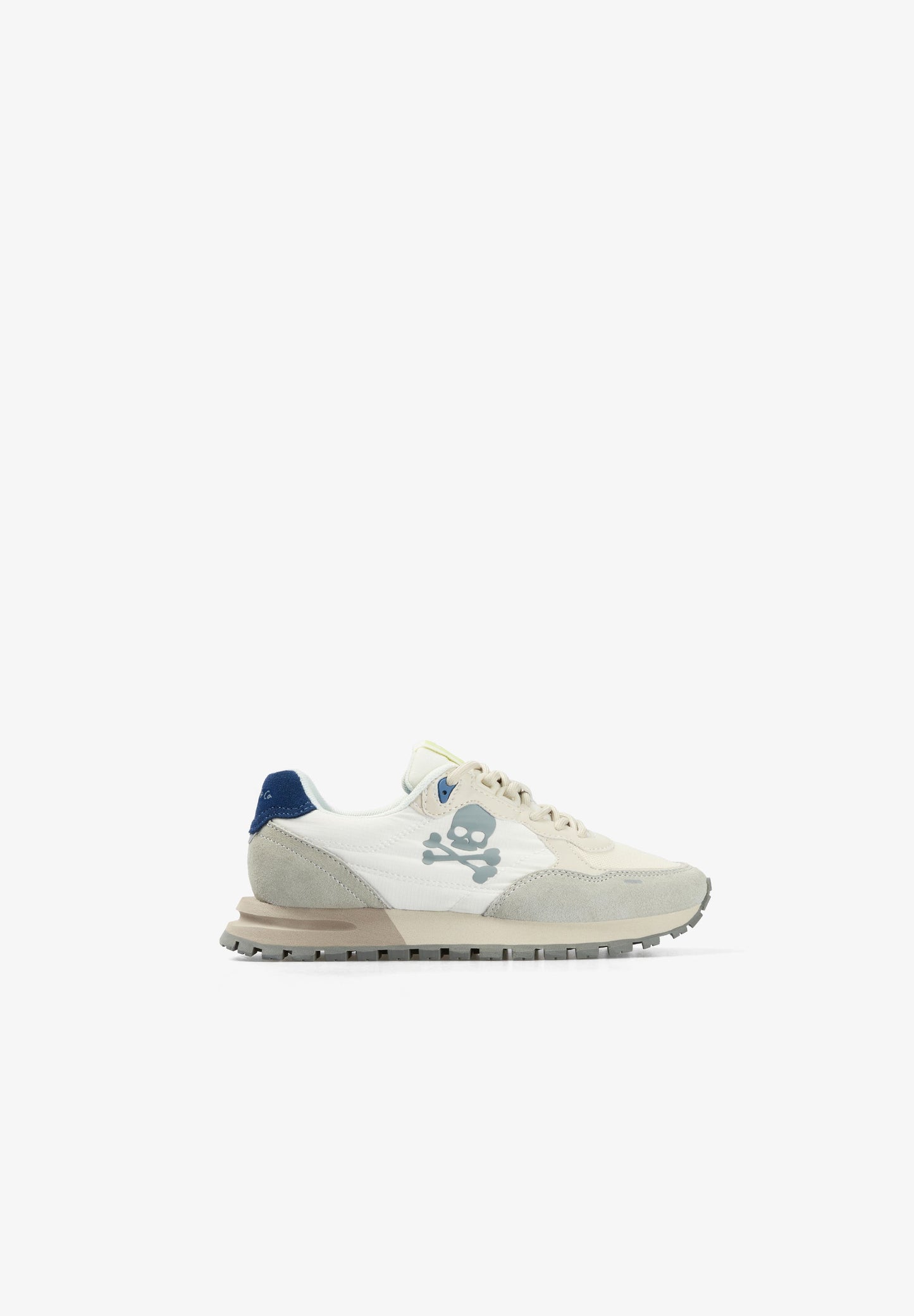 SAPATILHAS SKULL EM CONTRASTE AZUL